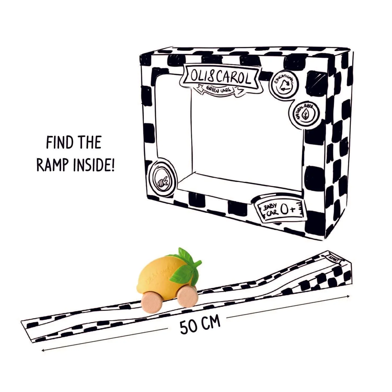 Lou The Lemon Baby Car - Image 3