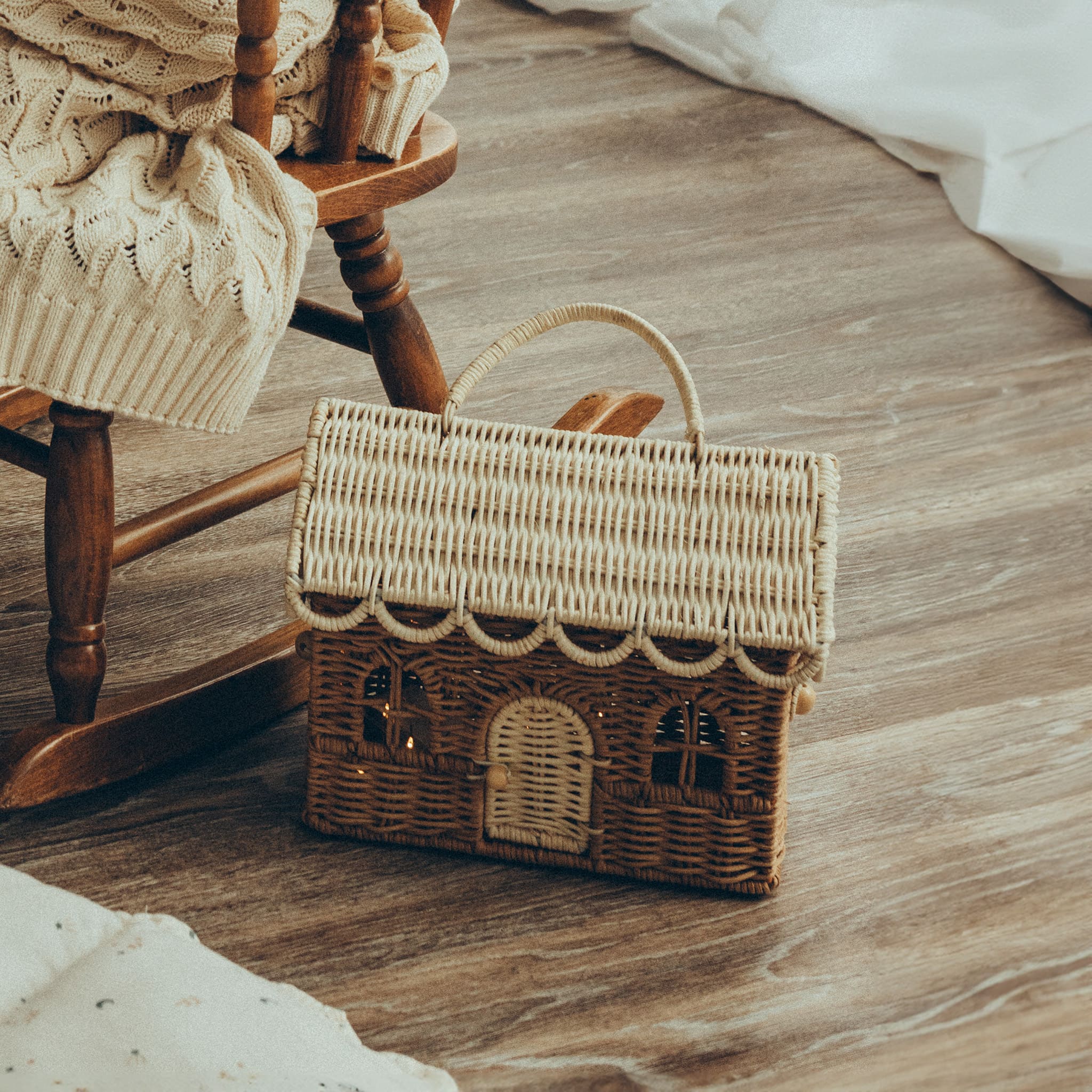 Gingerbread Casa Clutch - Natural/Straw - Image 3