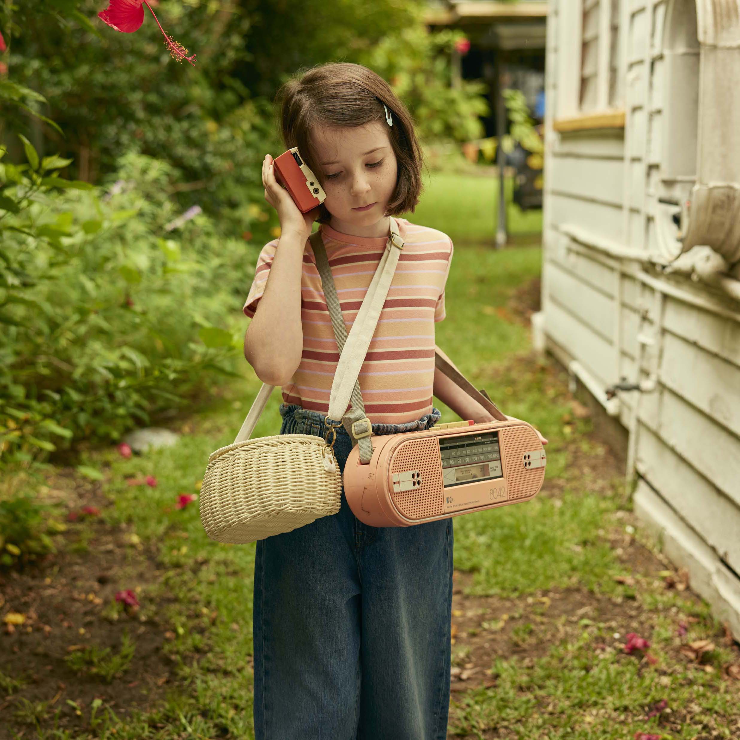 Mini Rattan Chari Bag - Chalk - Image 4