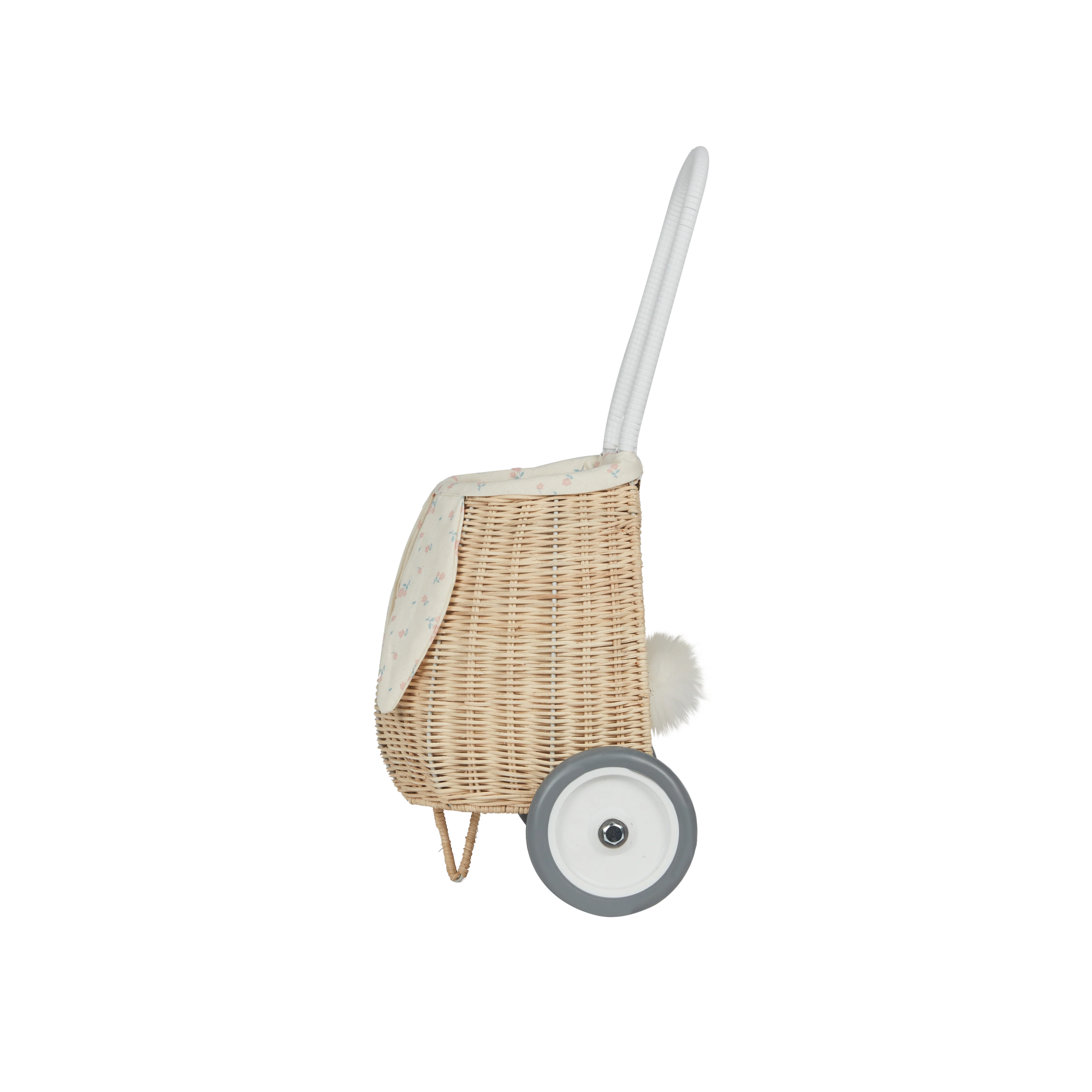 Rattan Bunny Luggy with Lining - Pansy - Image 3