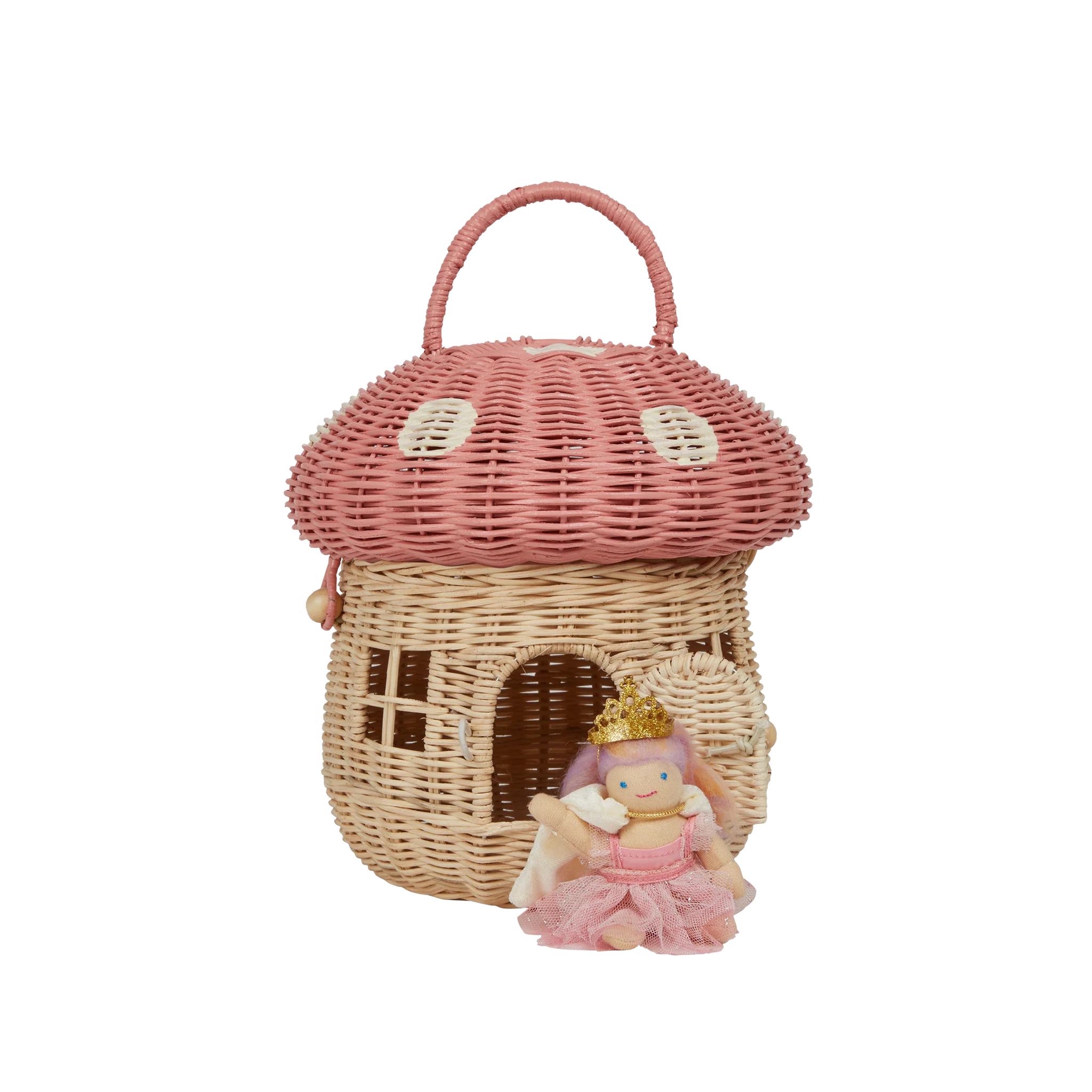 Rattan Mushroom Basket - Musk - Image 3