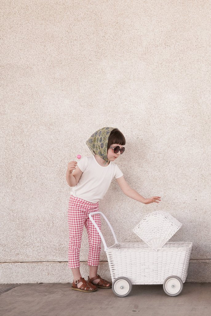 Rattan Strolley - White - Image 3
