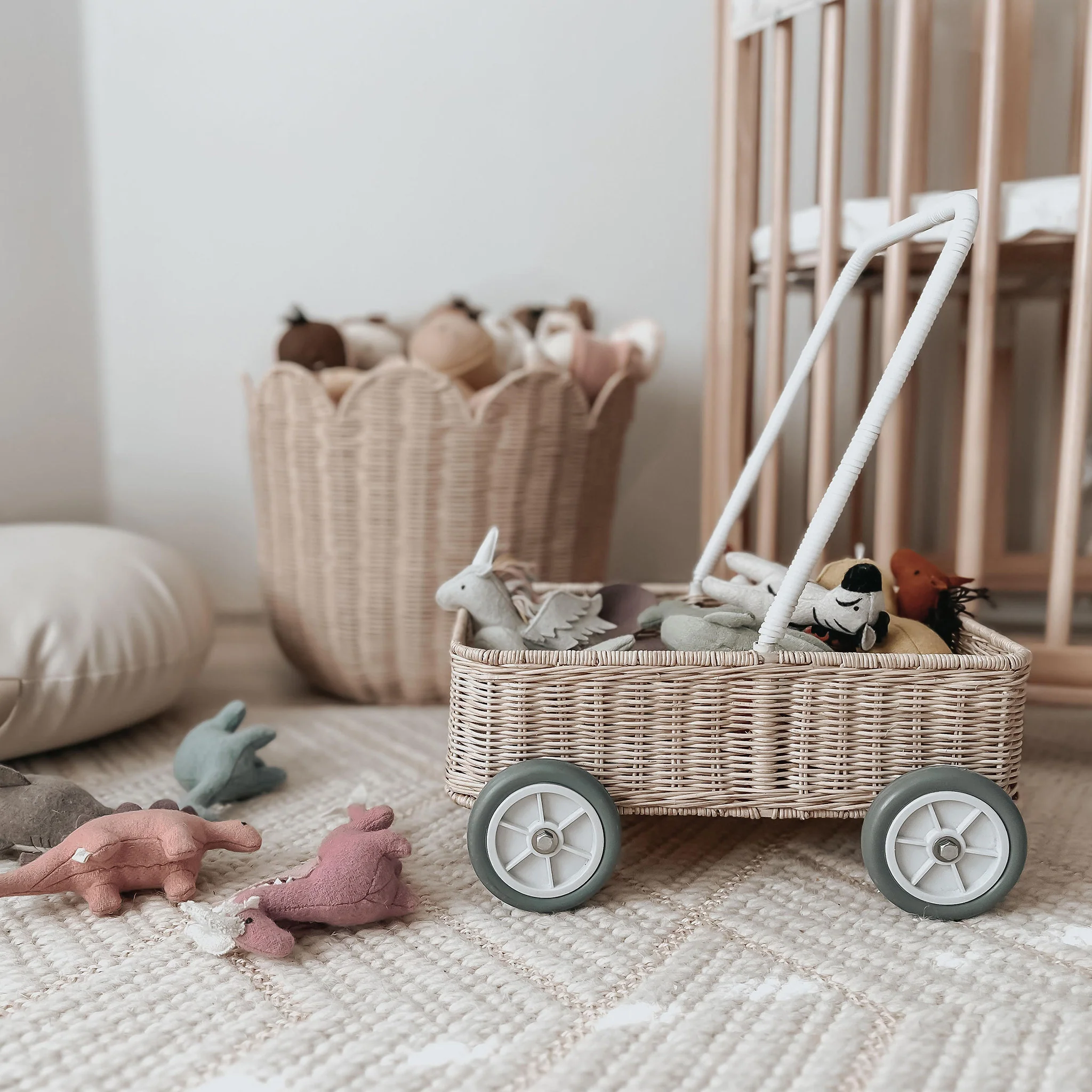 Rattan Wamble Walker - Straw - Image 2