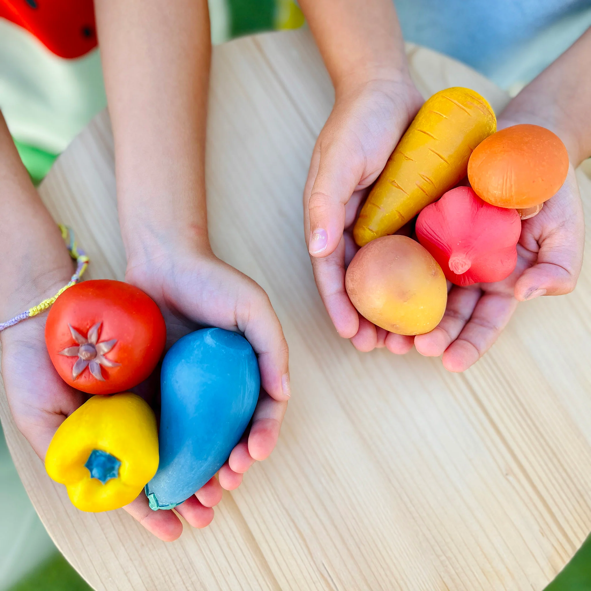 Tubbles Sensory Stones - Vibrant Veggies - Image 2