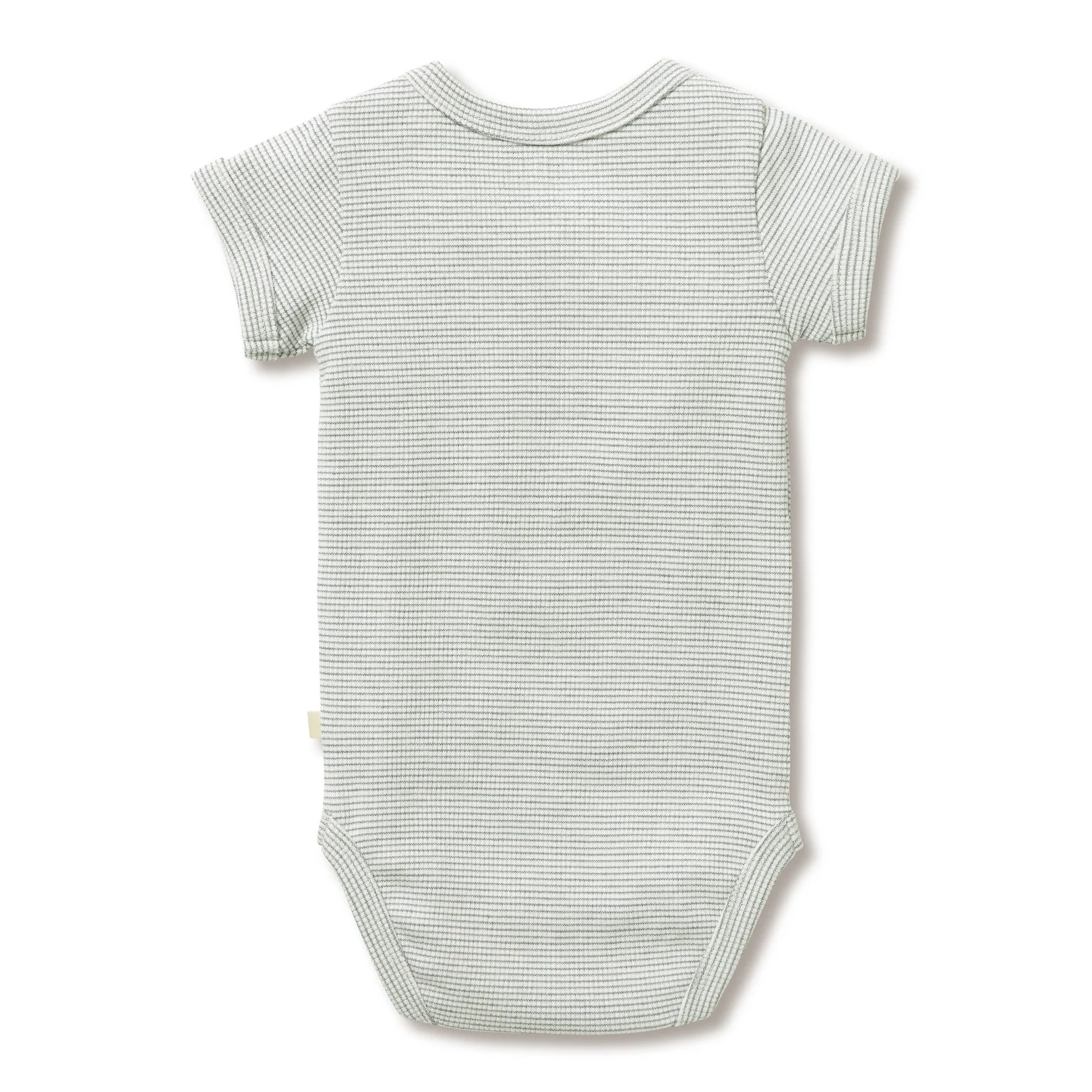 Organic Stripe Rib Bodysuit Fern - Image 4