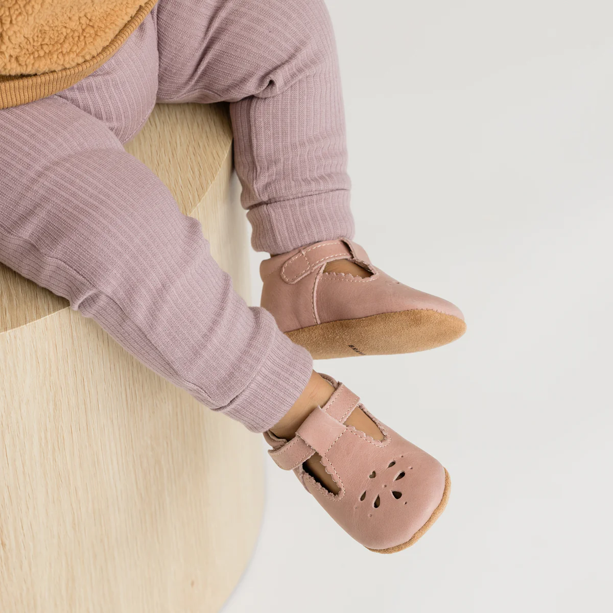 Leather Baby Morgan Shoes - Blush - Image 2
