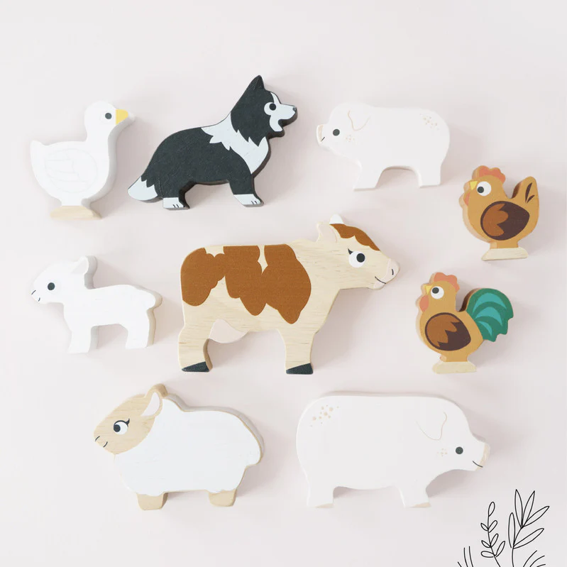 Petilou Farm Stacking Animals and Bag - Image 5