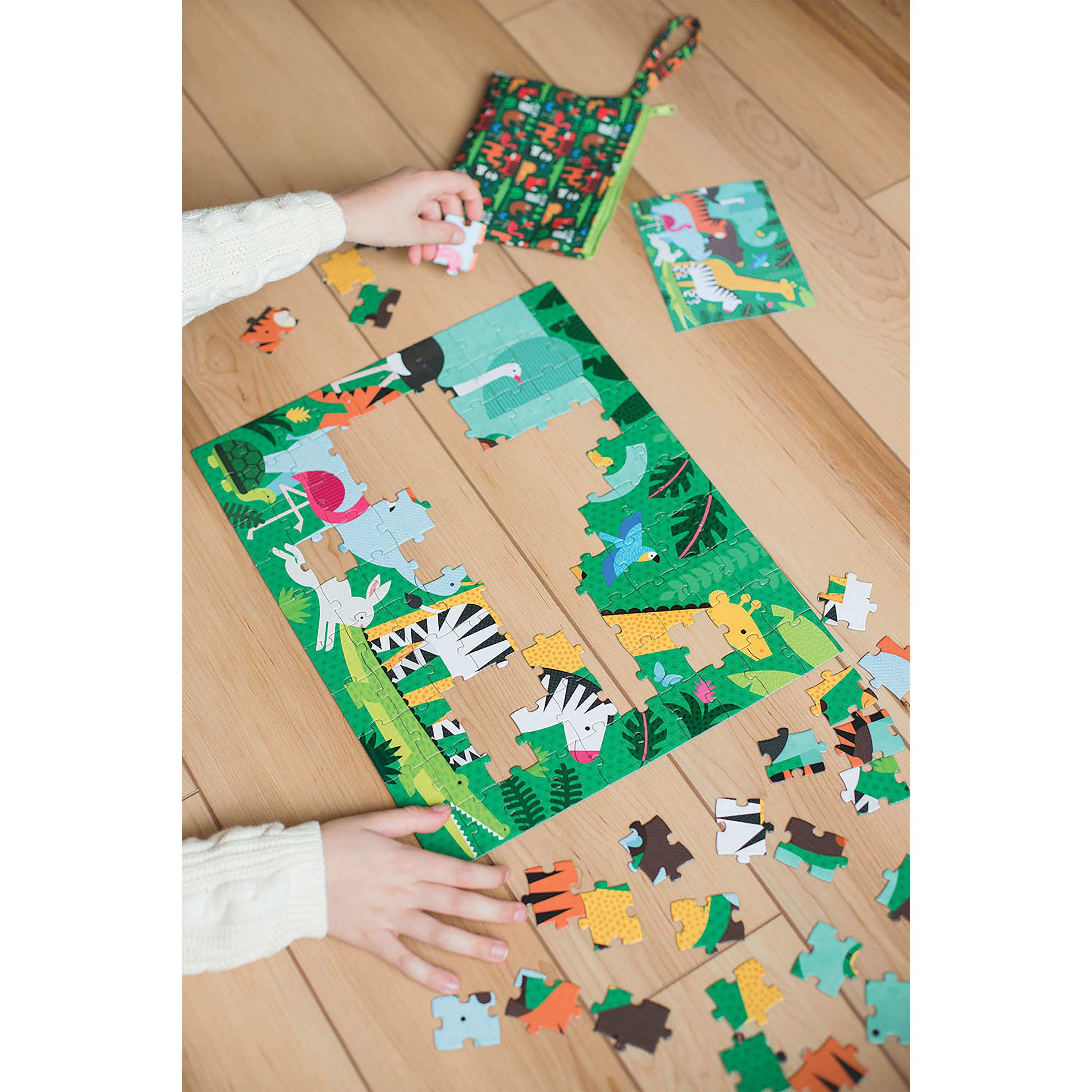 Two-Sided On-The-Go Puzzle - Animal Menagerie - Image 2