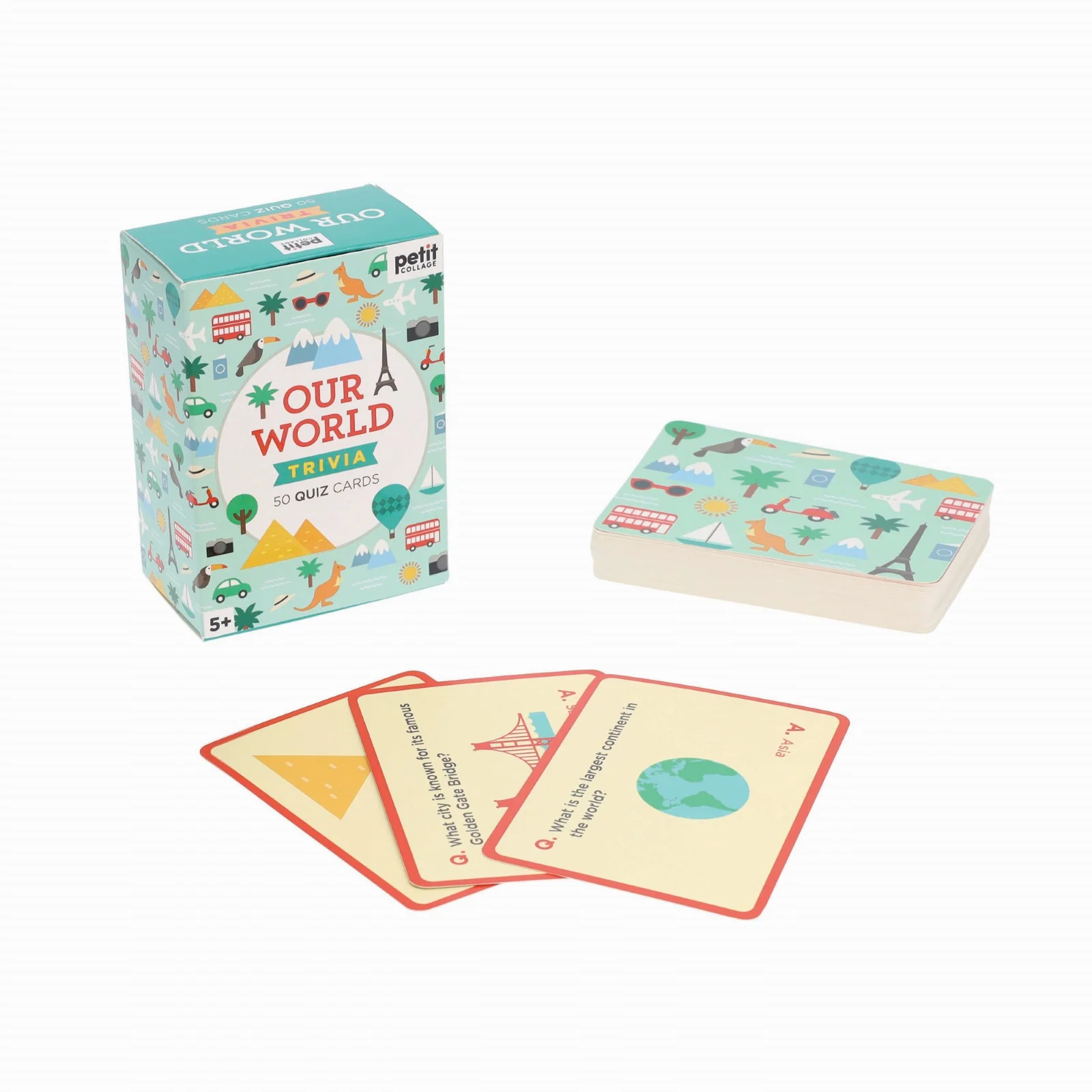 Petit Collage Trivia Cards -­ Our World - Image 3