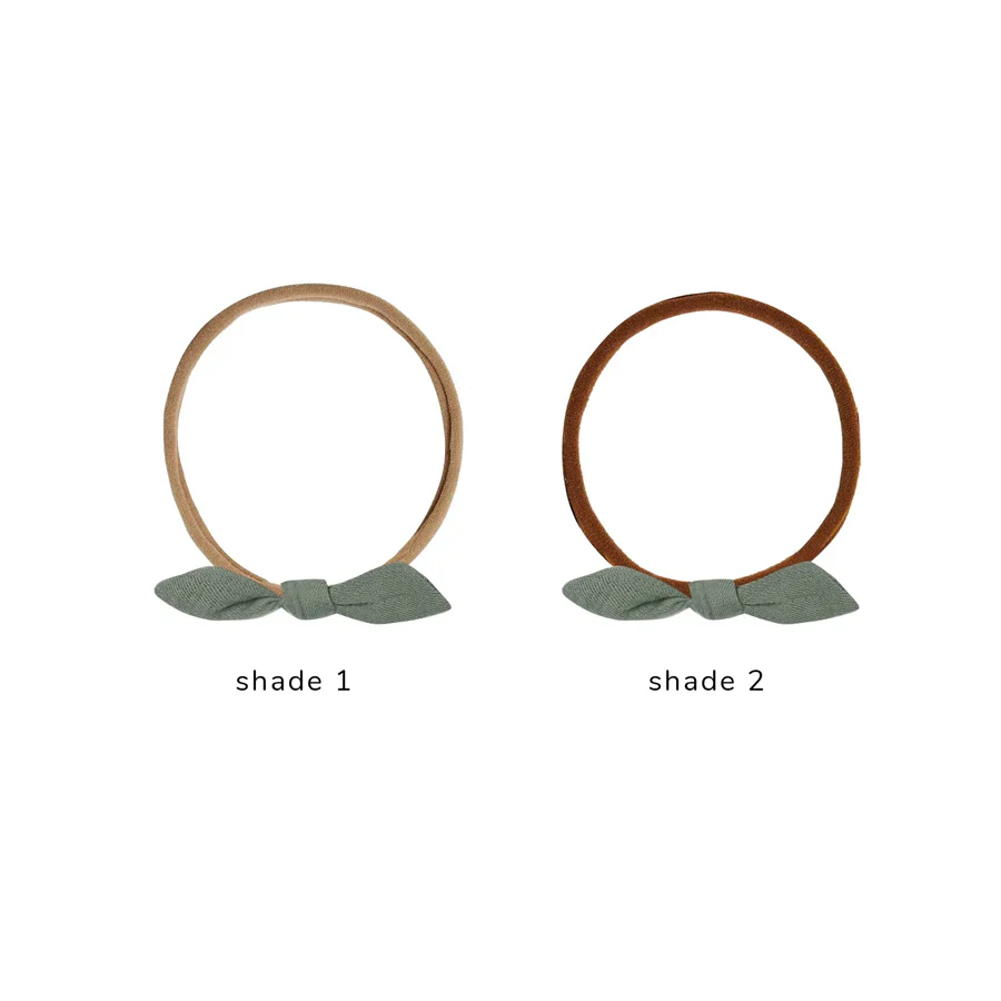 Quincy Mae Little Knot Headband - Basil