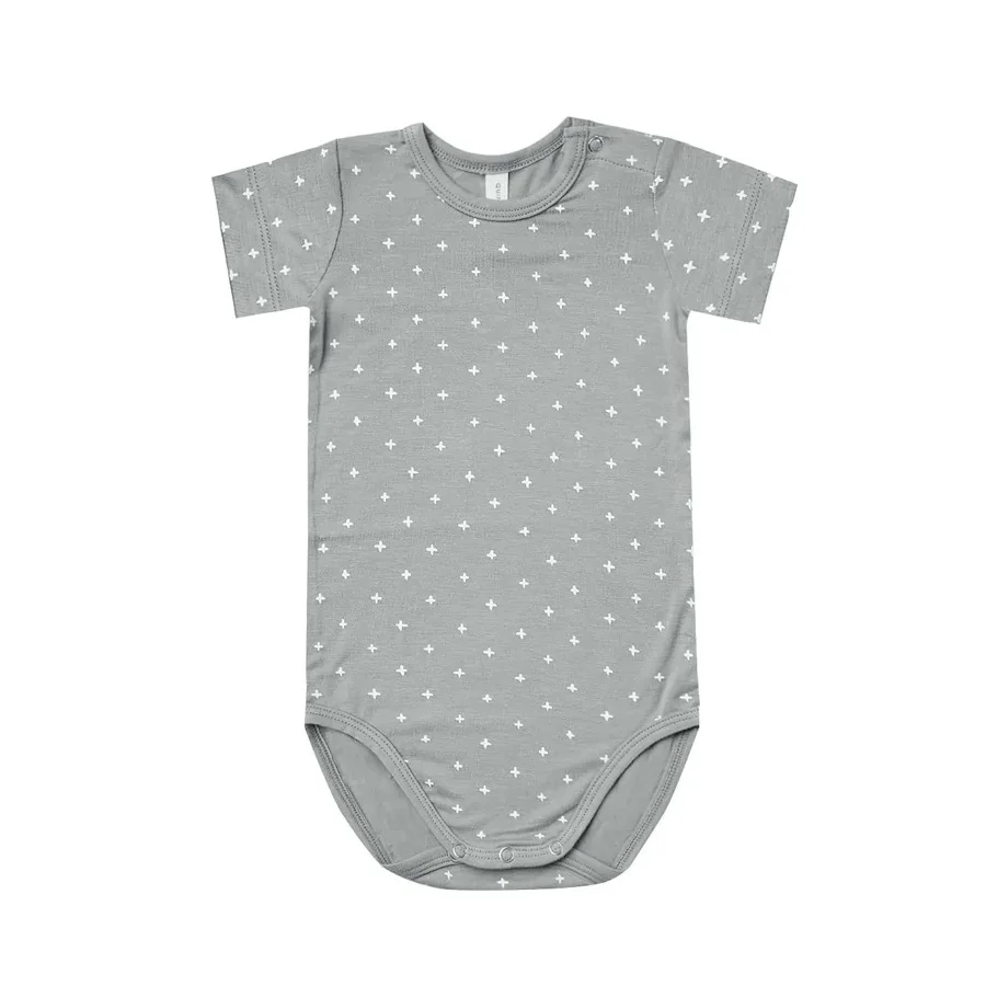 Quincy Mae Bamboo Shortsleeve Bodysuit - Criss Cross