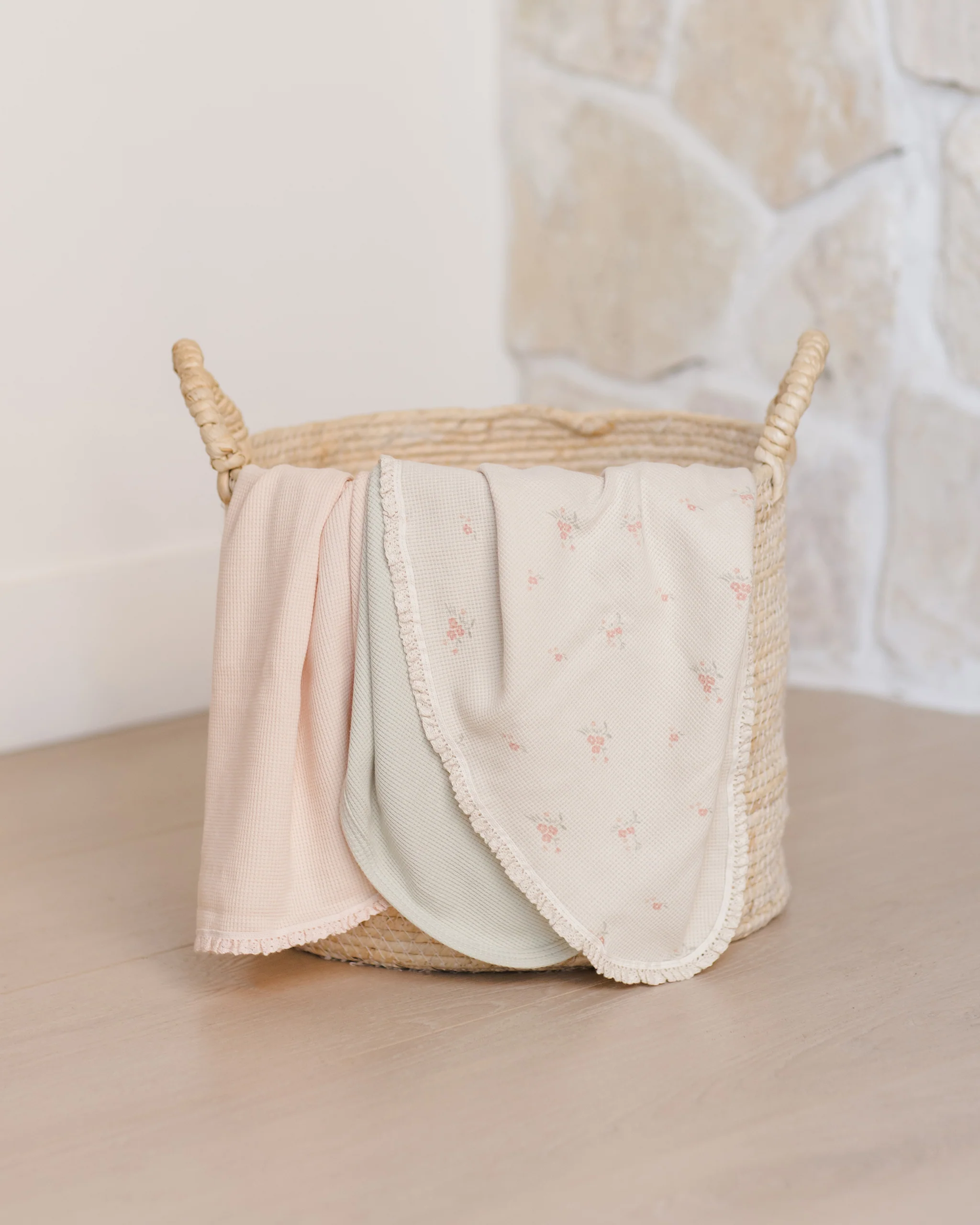 Baby Blanket - Vintage Rose - Image 2