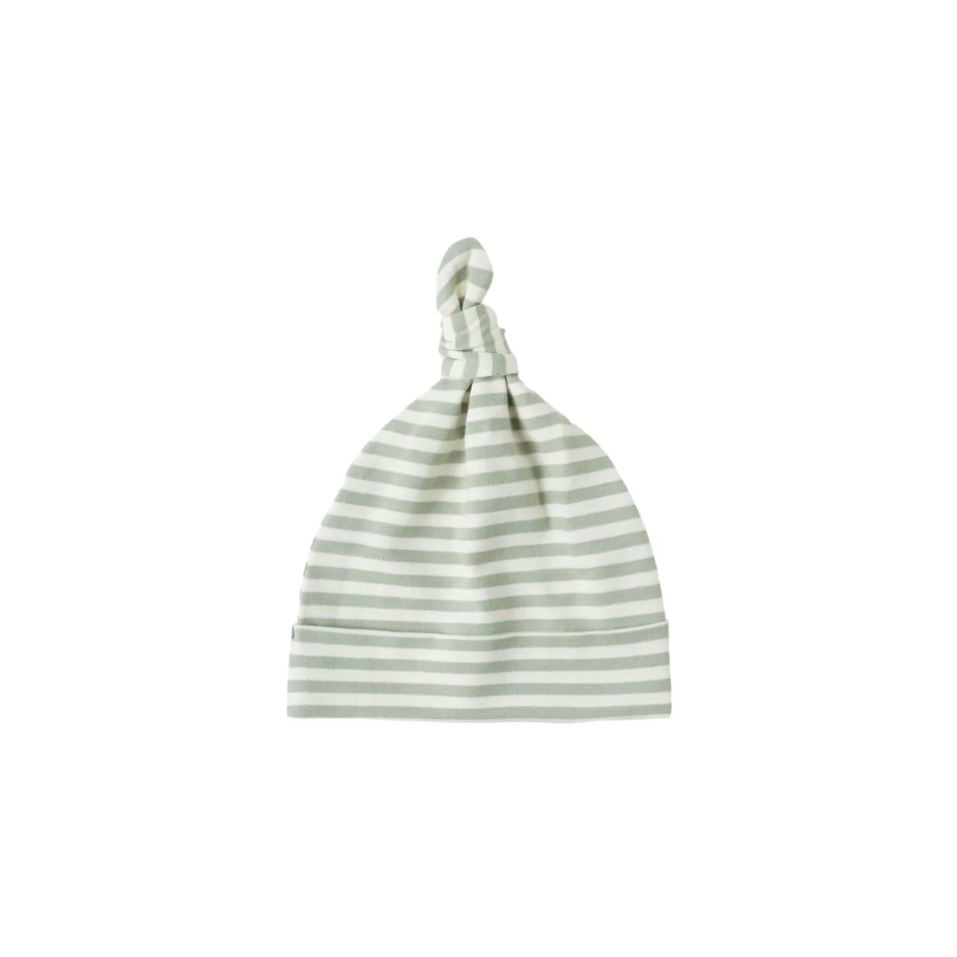 Knotted Baby Hat - Fern Stripe