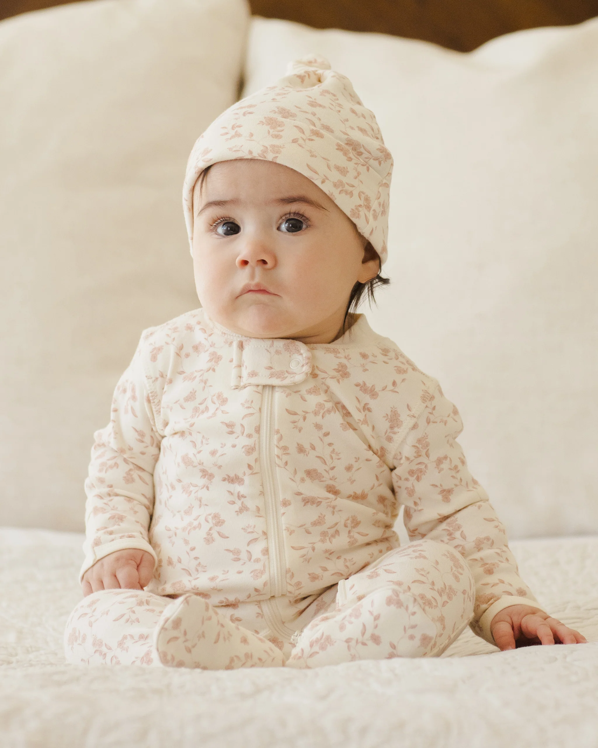 Knotted Baby Hat - French Garden - Image 2