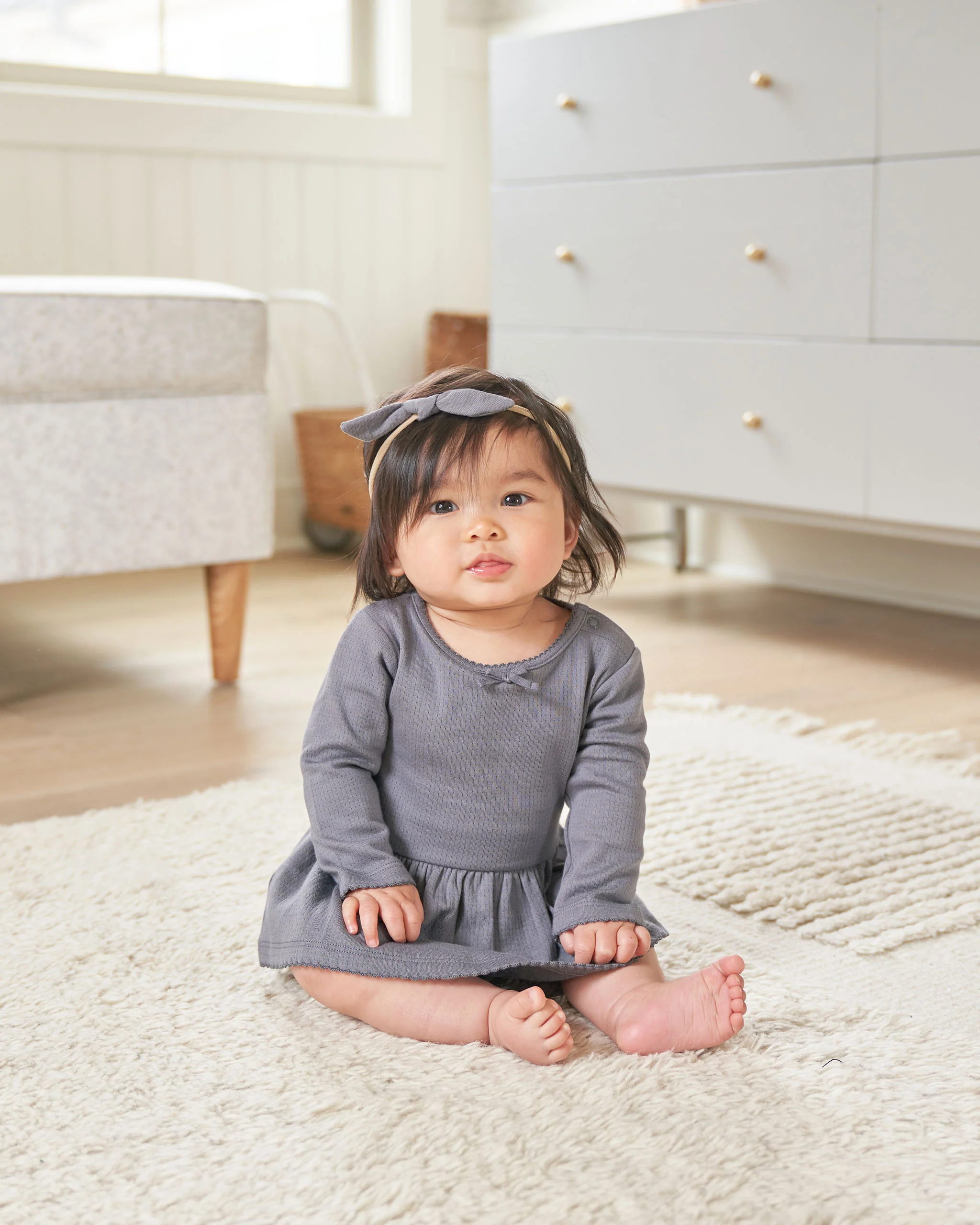 Quincy Mae Little Knot Headband - Navy - Image 2