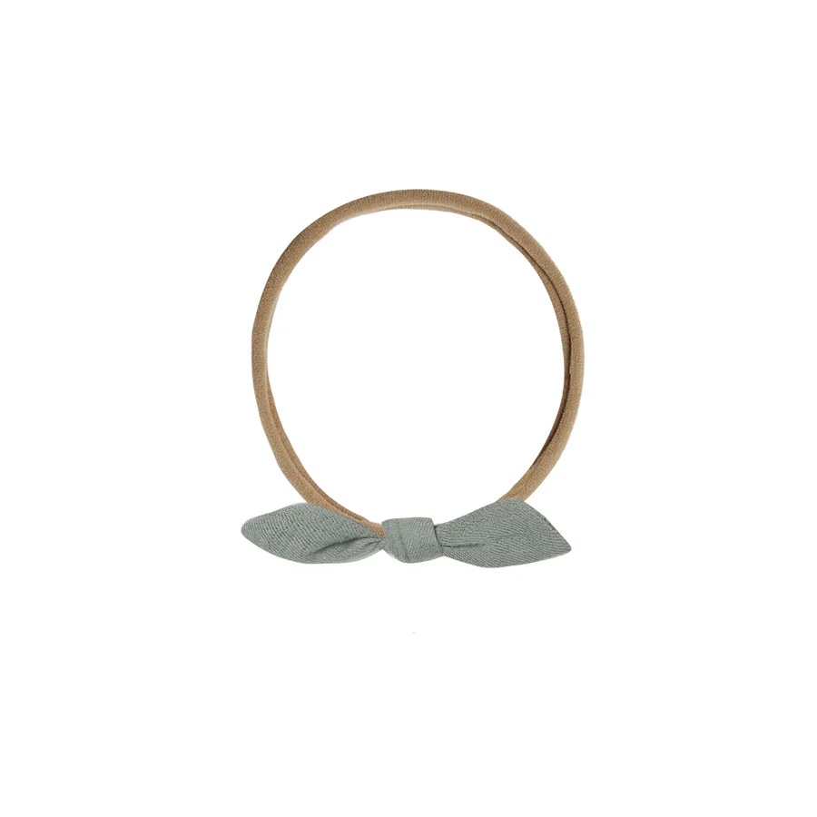 Quincy Mae Little Knot Headband | Sea Green - Brown - Image 2