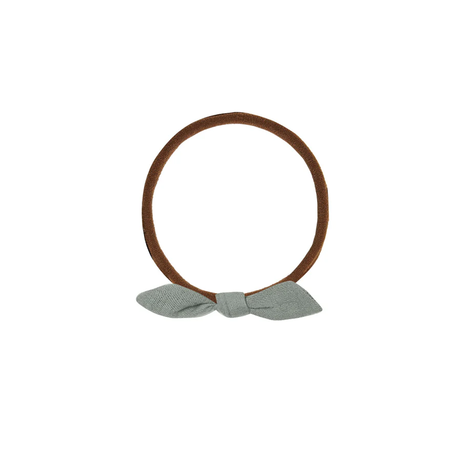 Quincy Mae Little Knot Headband | Sea Green - Brown - Image 3