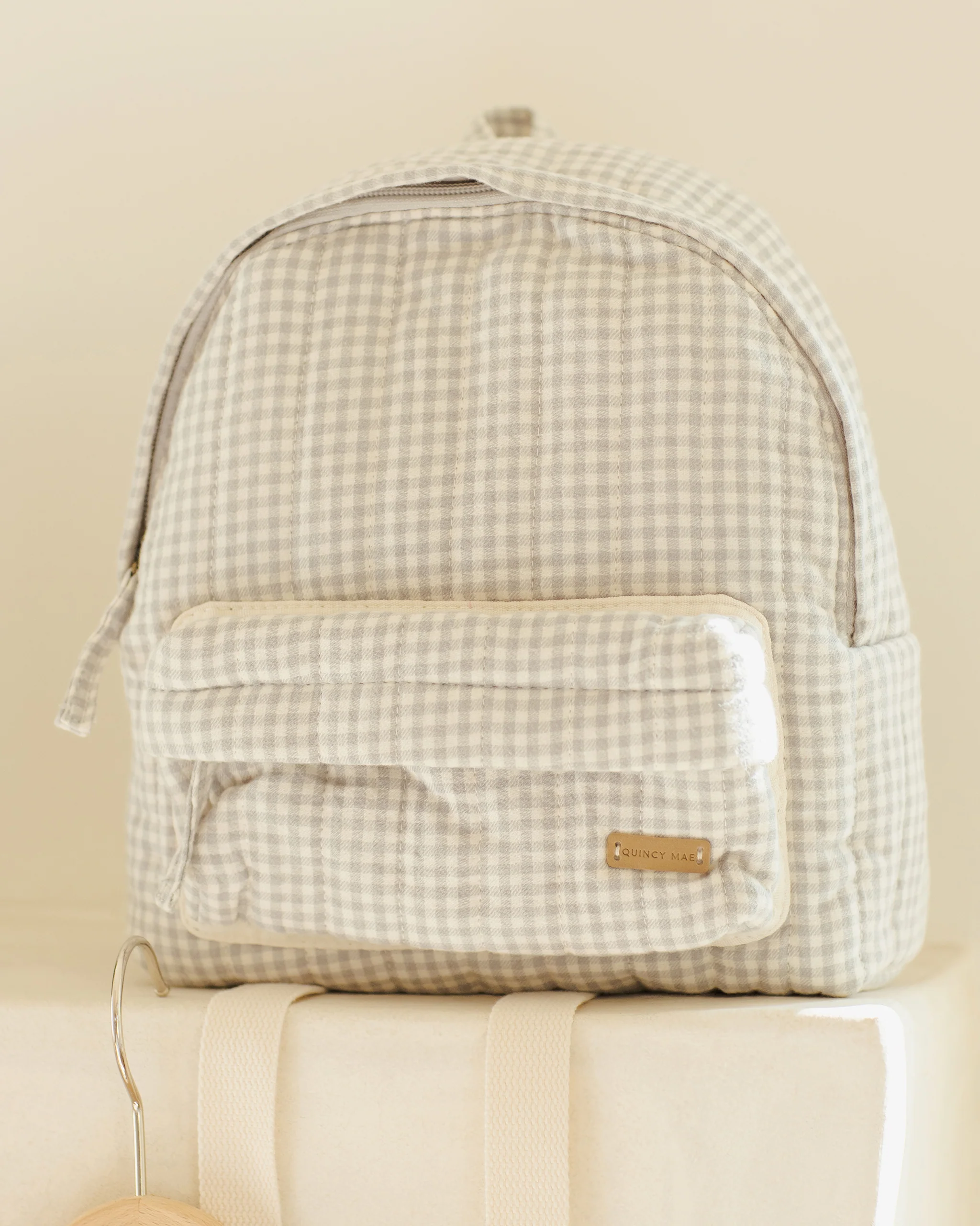 Mini Backpack - Blue Gingham - Image 2