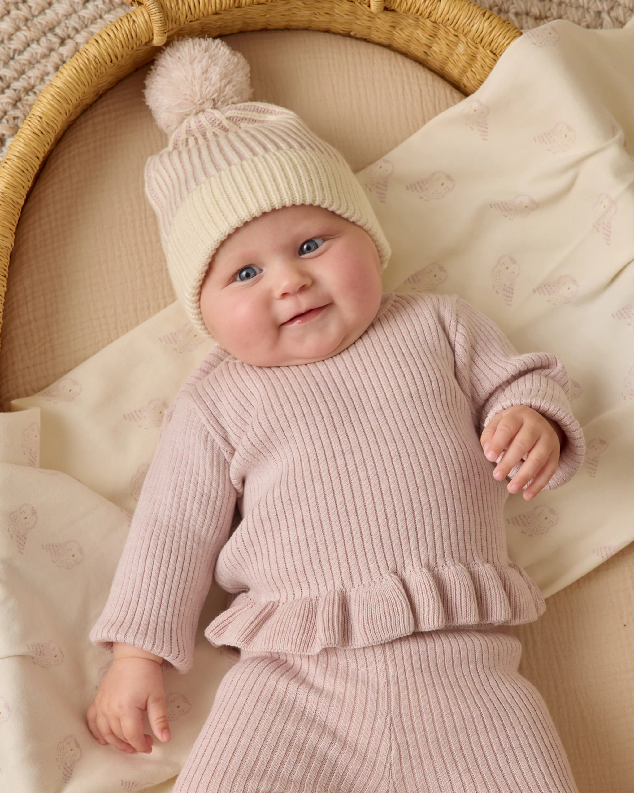 Rib Knit Legging - Lilac - Image 3