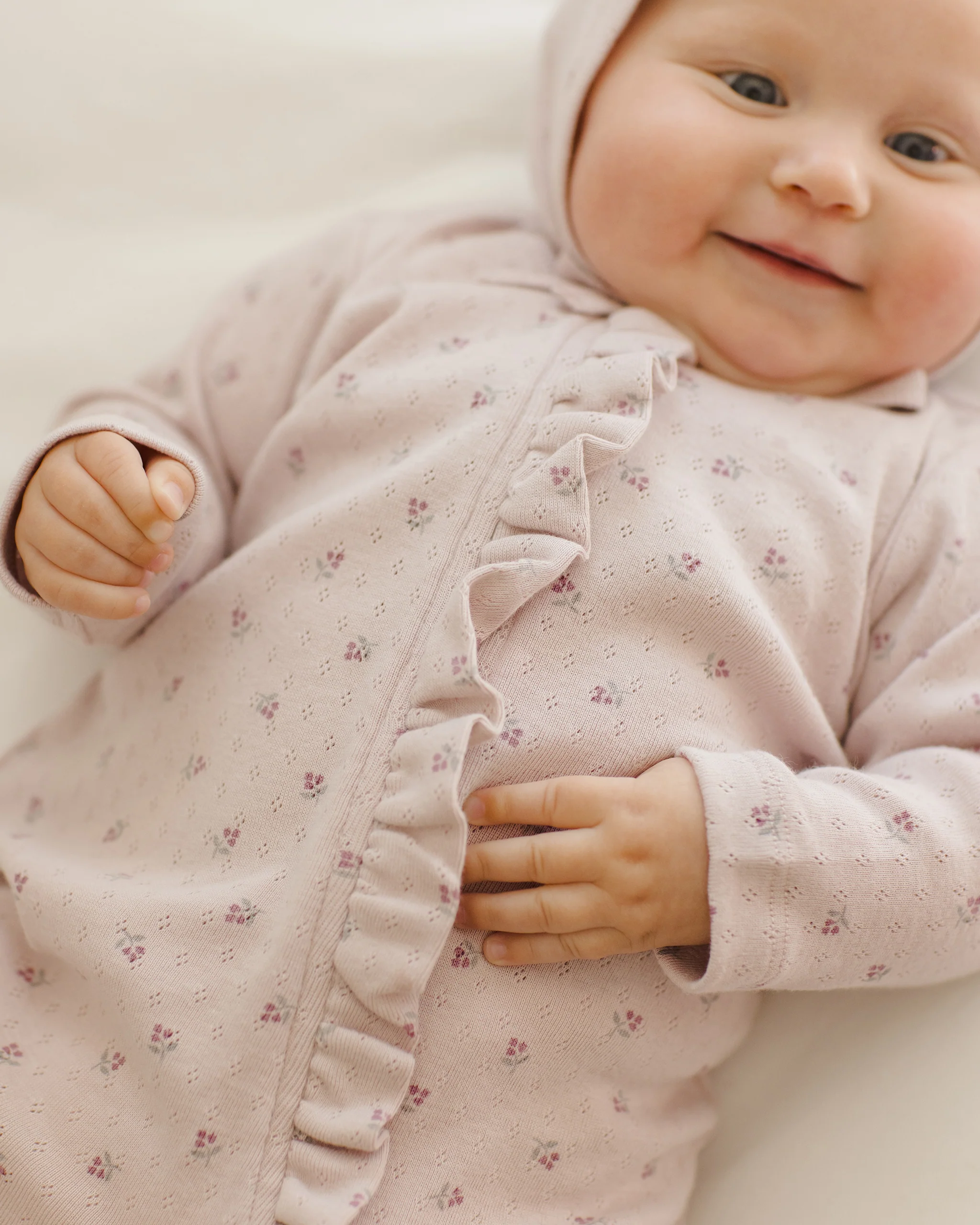 Ruffle Jumpsuit - Lilac Ditsy - Image 4