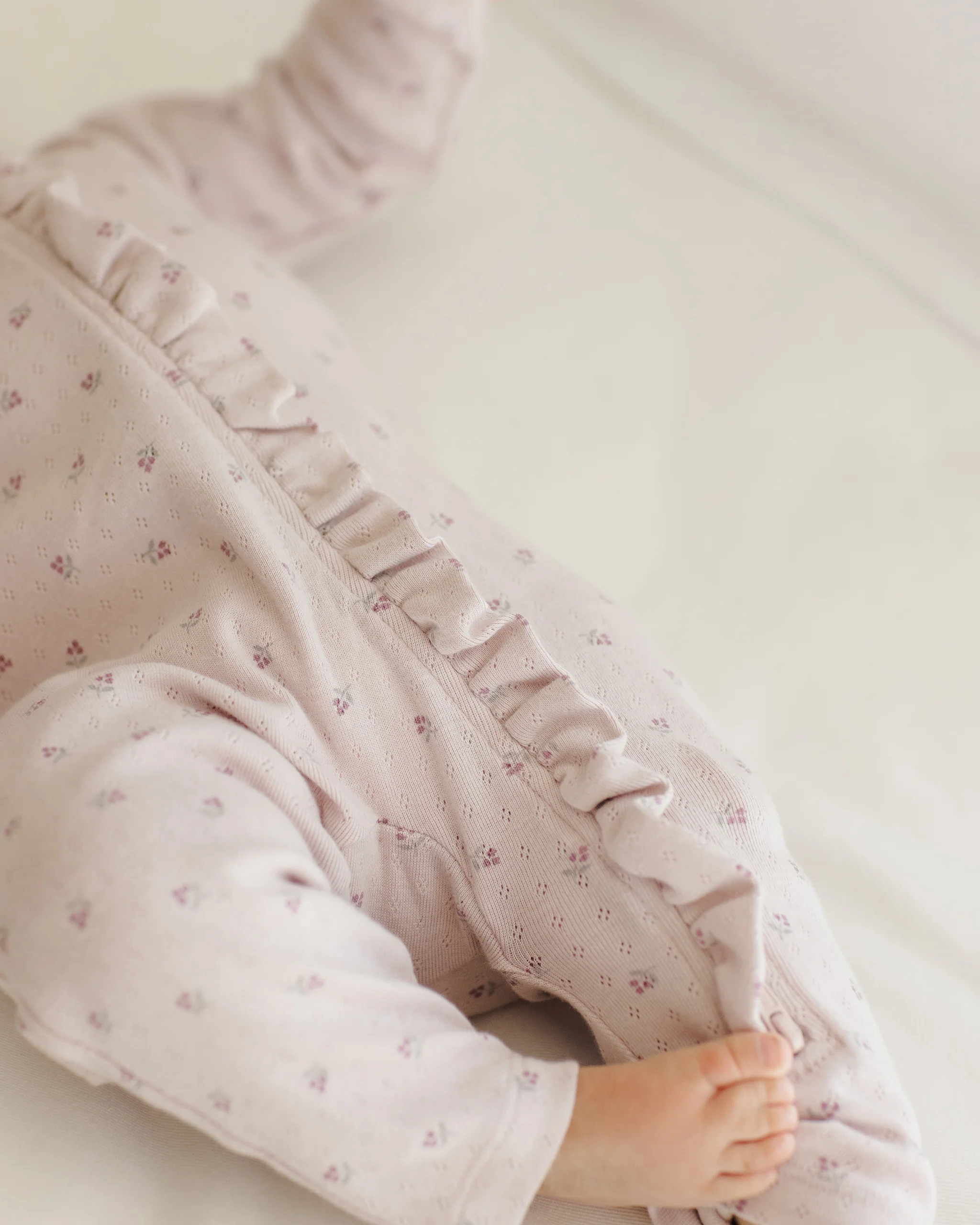 Ruffle Jumpsuit - Lilac Ditsy - Image 5