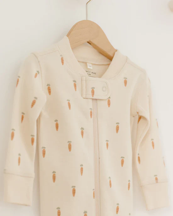 Zip Longsleeve Sleeper - Carrots - Image 2