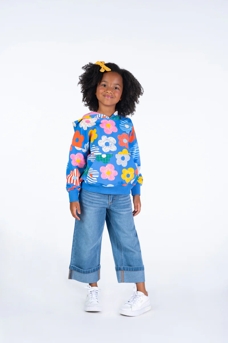Flared Loose Fit Denim Jeans - Image 4