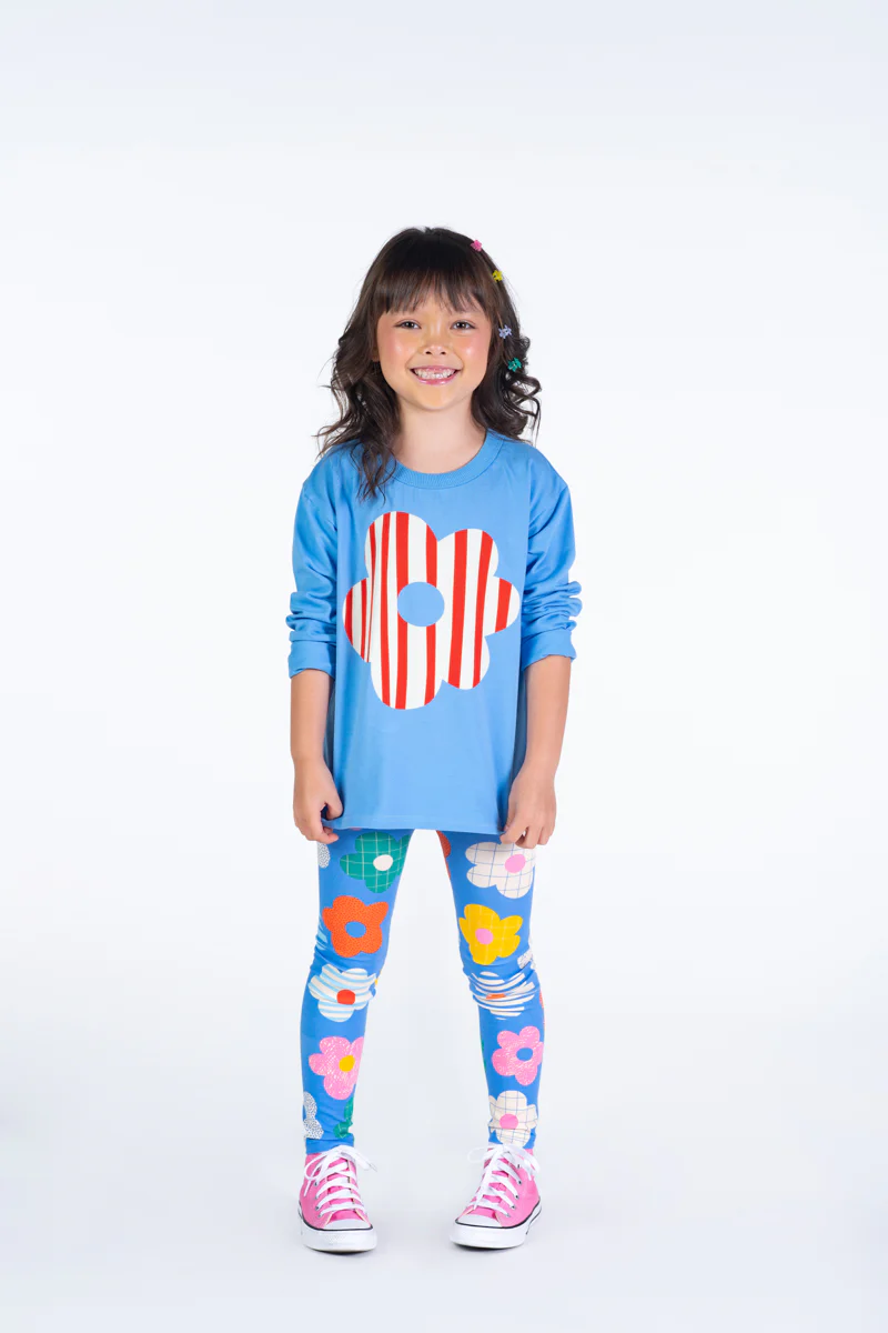 Long Sleeve T-Shirt - Happy Flower - Image 2