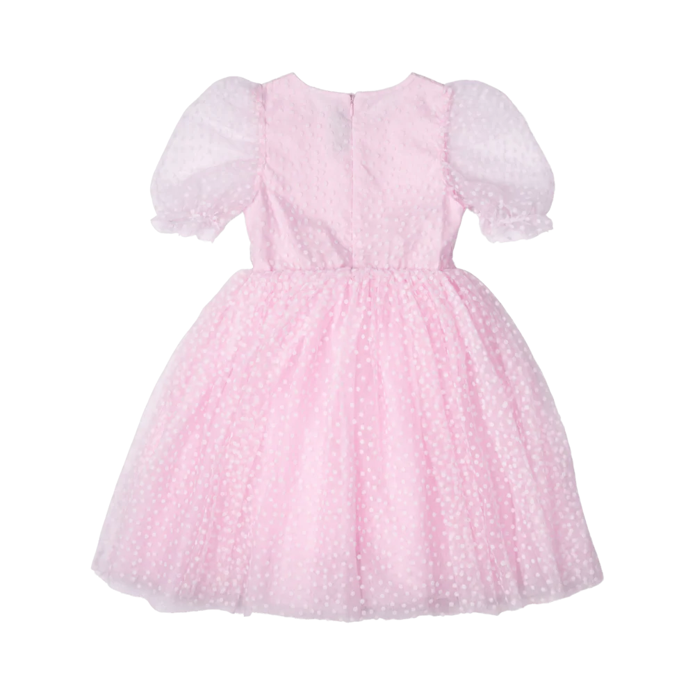 Party Dress - Pink Polka Dot - Image 2