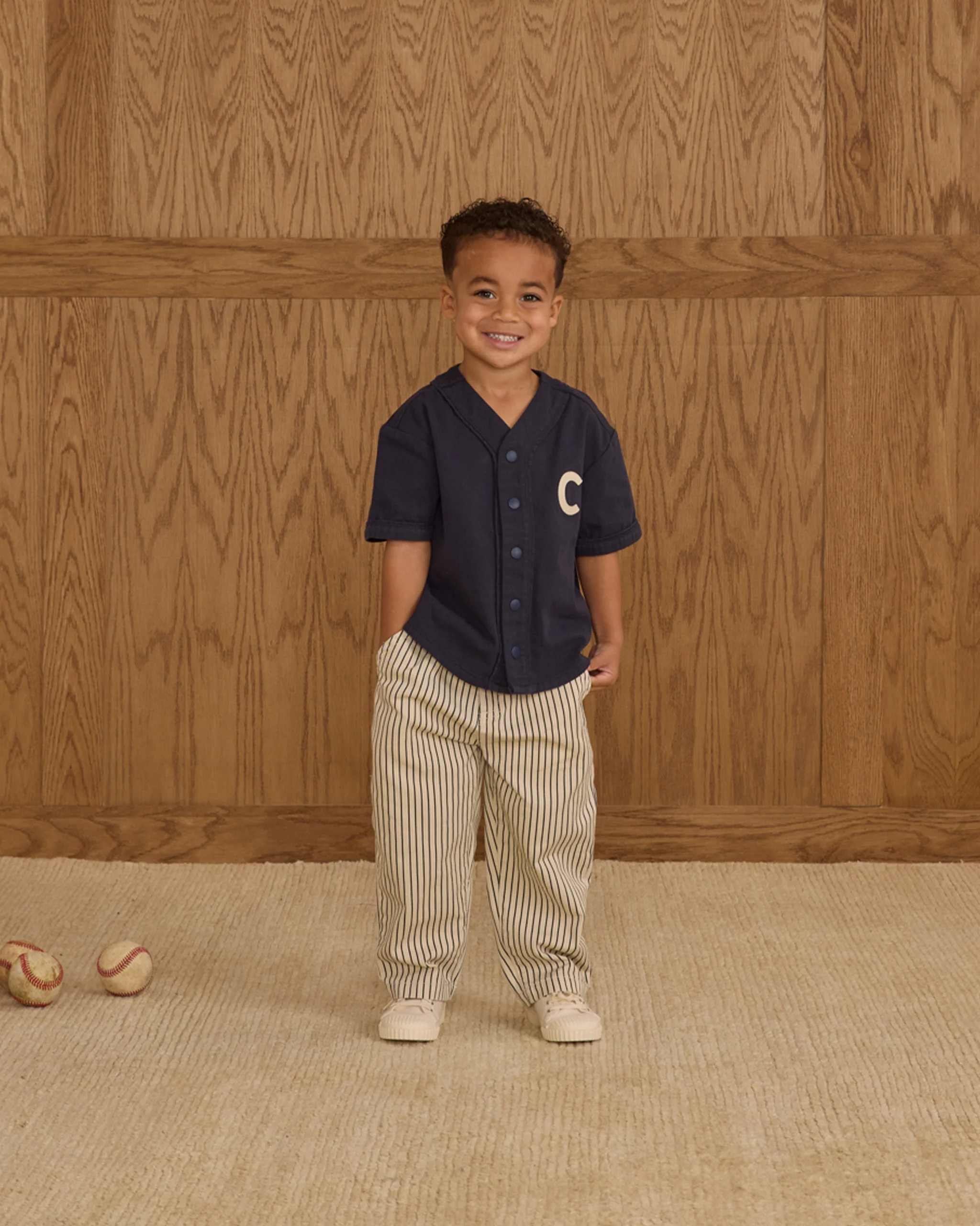Baggy Pant - Navy Pinstripe - Image 4