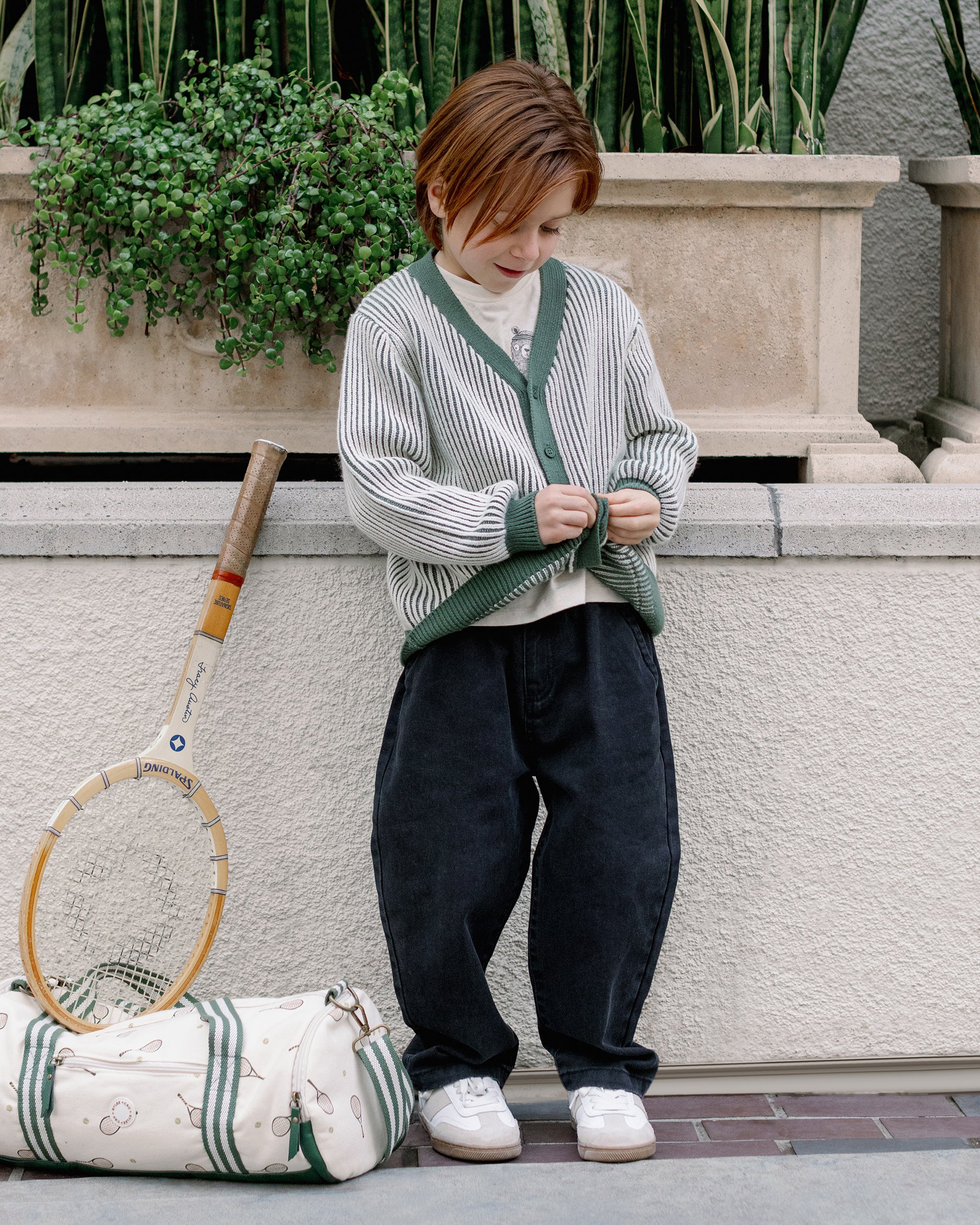 Haywood Cardigan - Green Stripe - Image 5