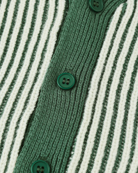 Haywood Cardigan - Green Stripe - Image 6