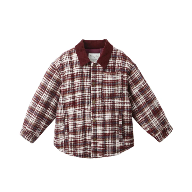 Nashville Quilted Jacket - Burgundy Plaid