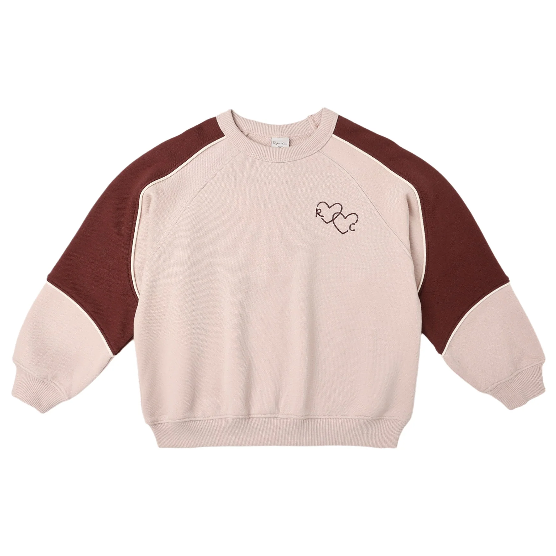 Paneled Sweatshirt - Blush