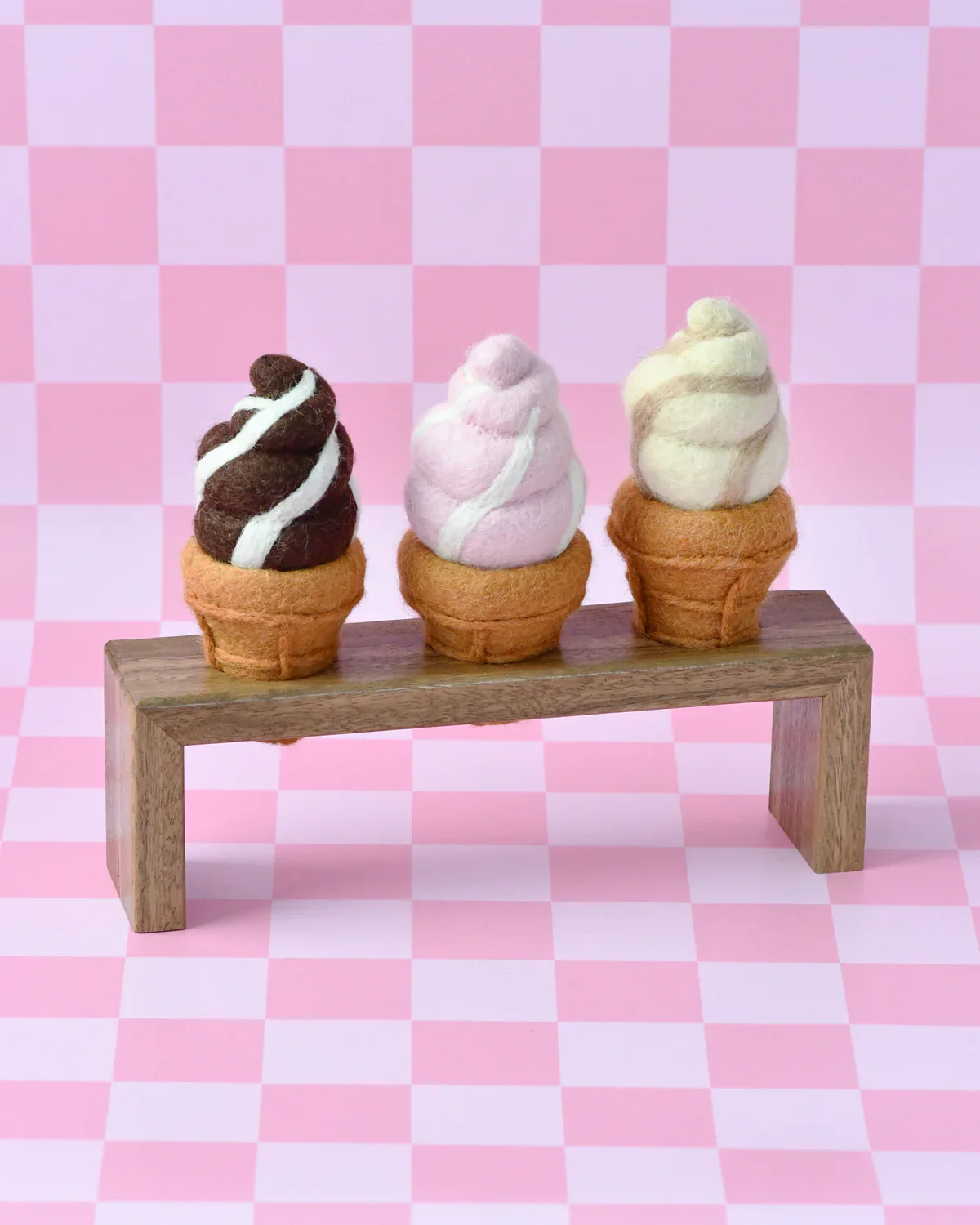 Felt Chocolate Soft Serve Ice Cream - Image 3