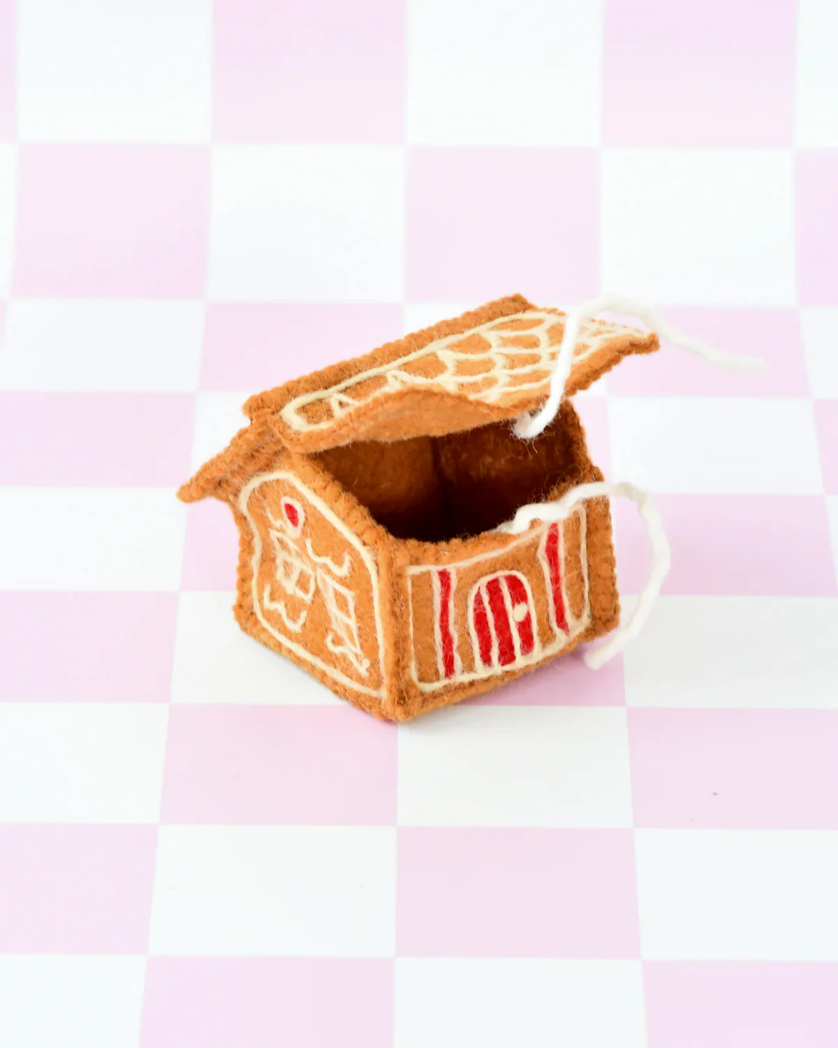 Felt Gingerbread House - Red Door - Image 6