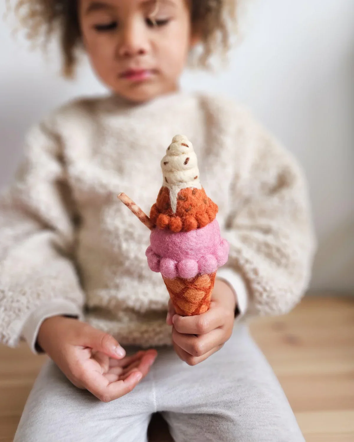 Felt Neapolitan Ice Cream - Image 3