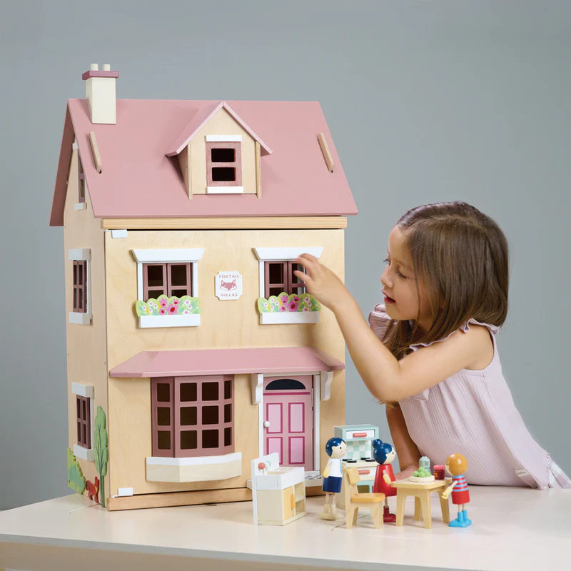 Foxtail Villa Doll House With Furniture - Redsigned - Image 2
