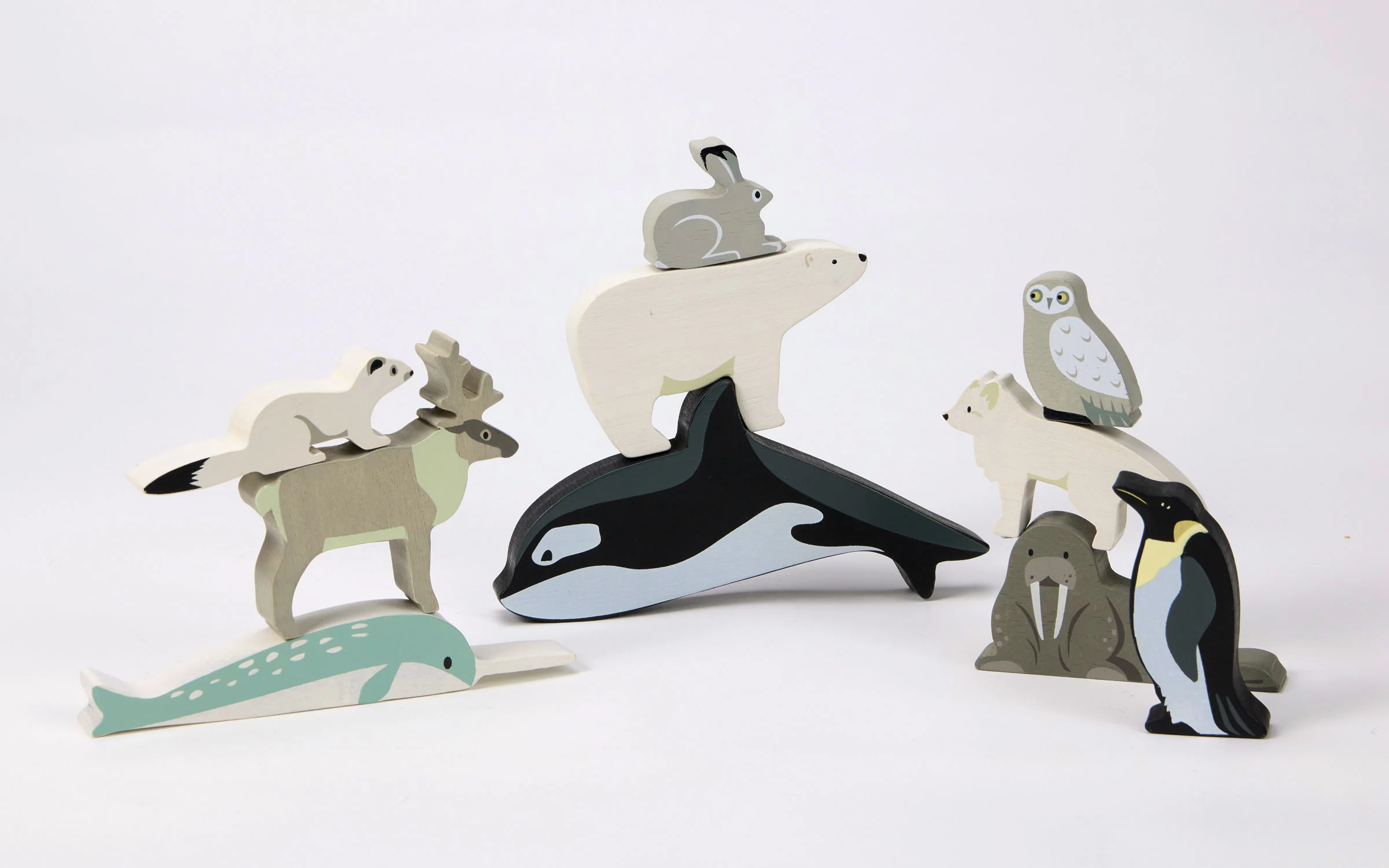 Wooden Polar Animal Set - Image 3