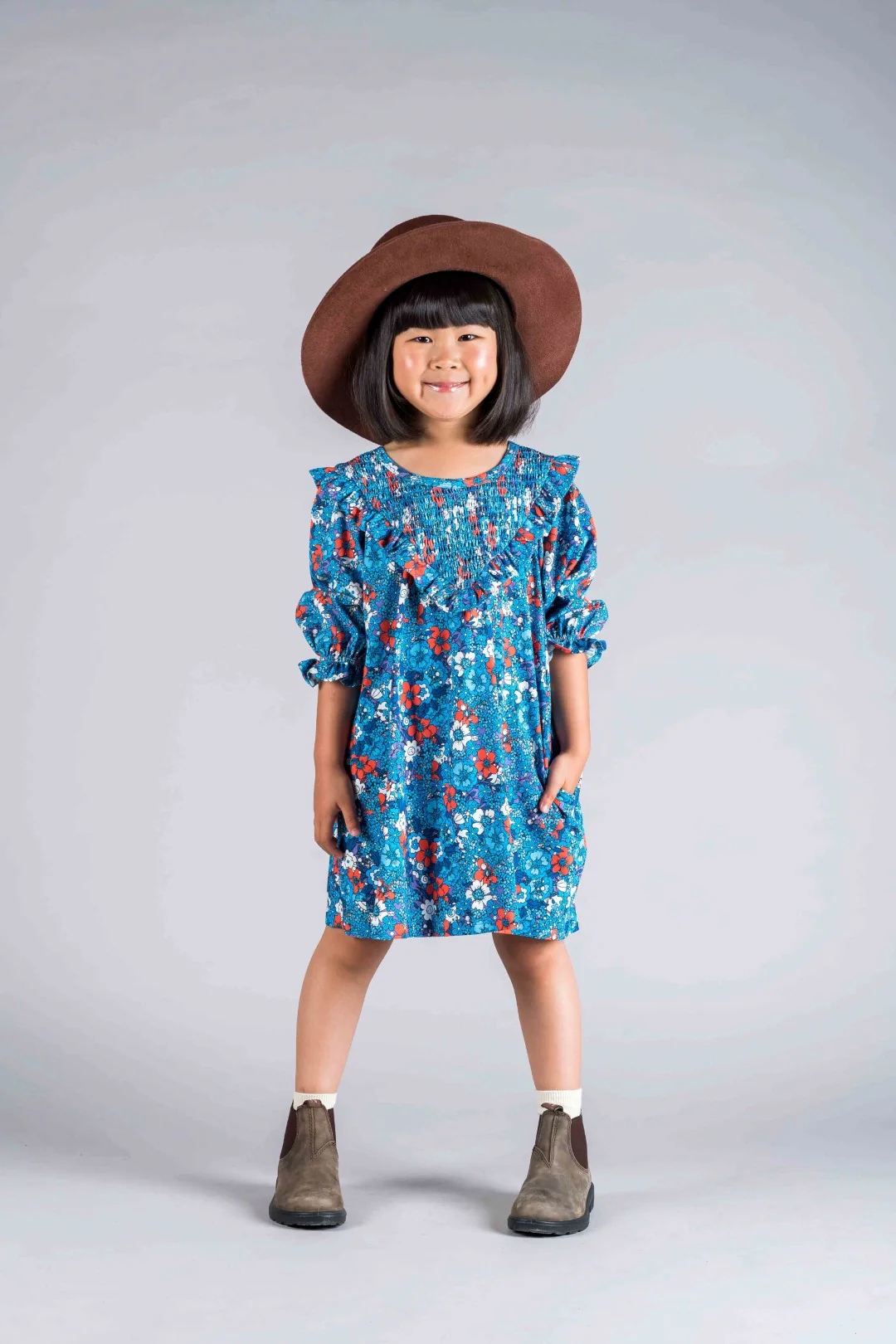 Rock Your Baby Blue Ditsy Floral Dress - Image 2