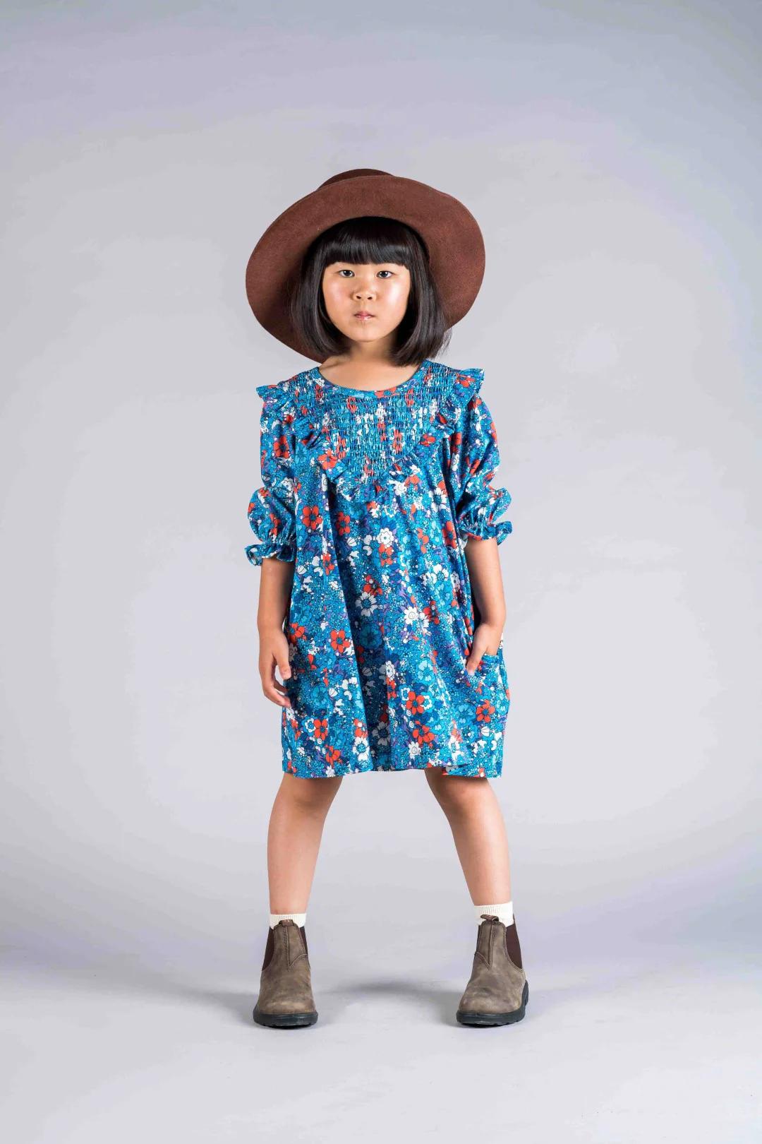 Rock Your Baby Blue Ditsy Floral Dress - Image 4