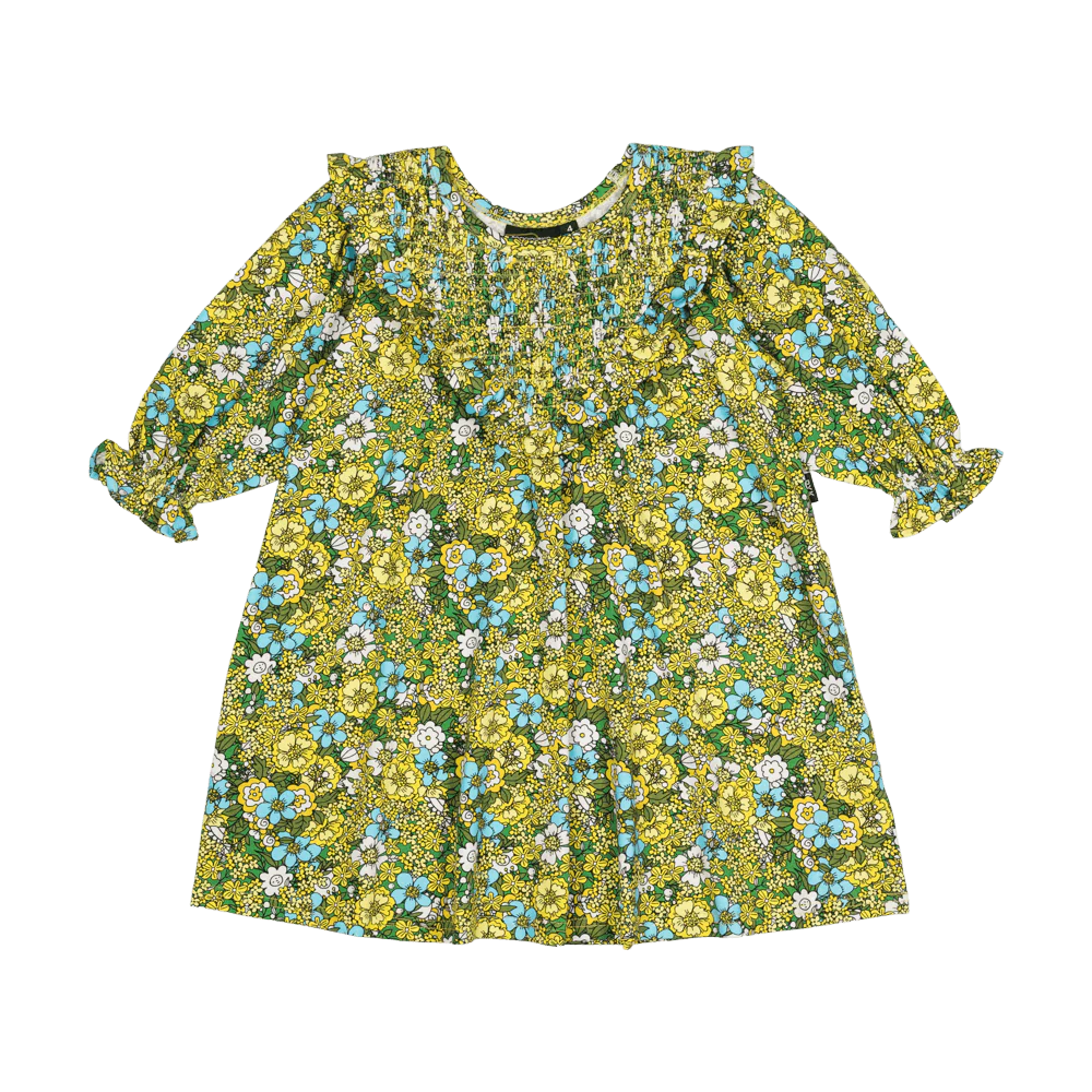 Rock Your Baby Yellow Ditsy Floral Dress