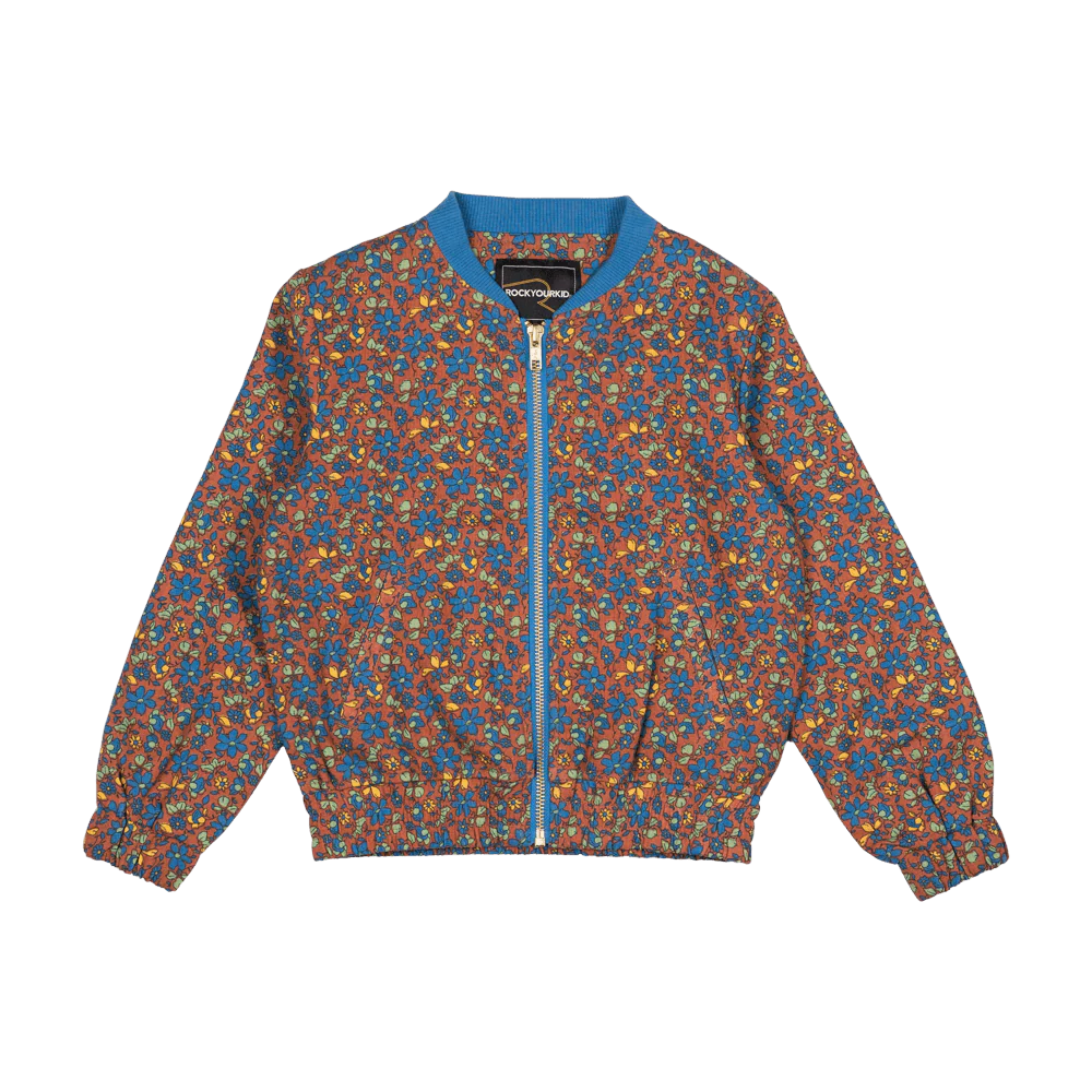 Rock Your Baby Brown Floral Bomber Jacket