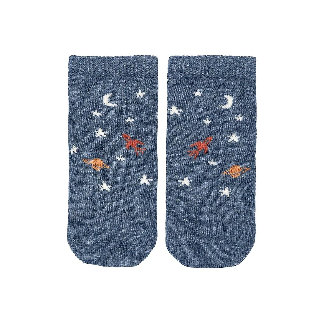 Organic Ankle Jacquard Socks - Space Race