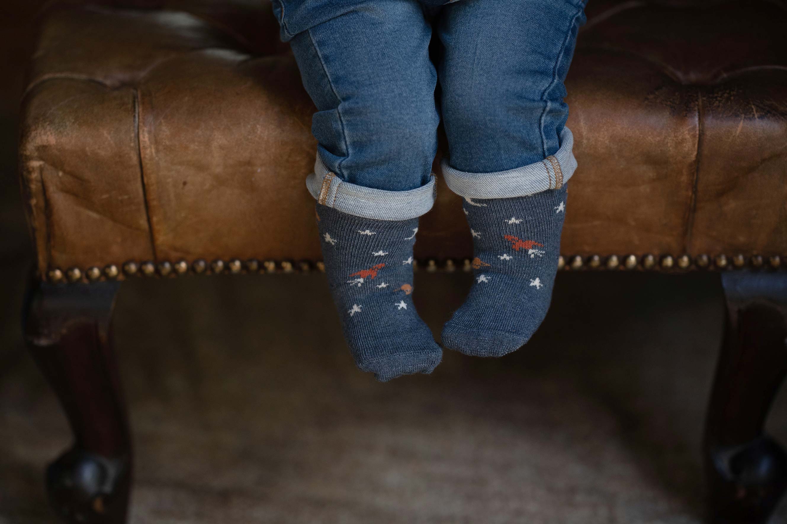 Organic Ankle Jacquard Socks - Space Race - Image 2