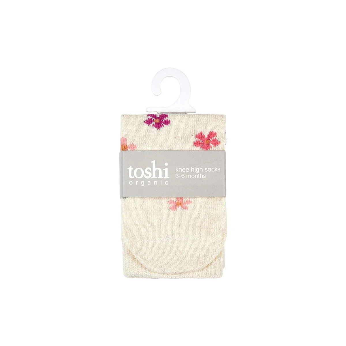 Organic Knee Jacquard Socks - Wild Flowers - Image 2