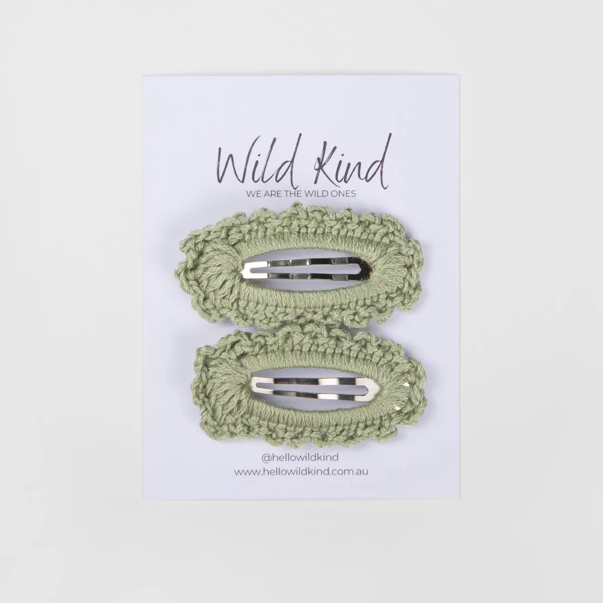 Harriet Hair Clips - Sage
