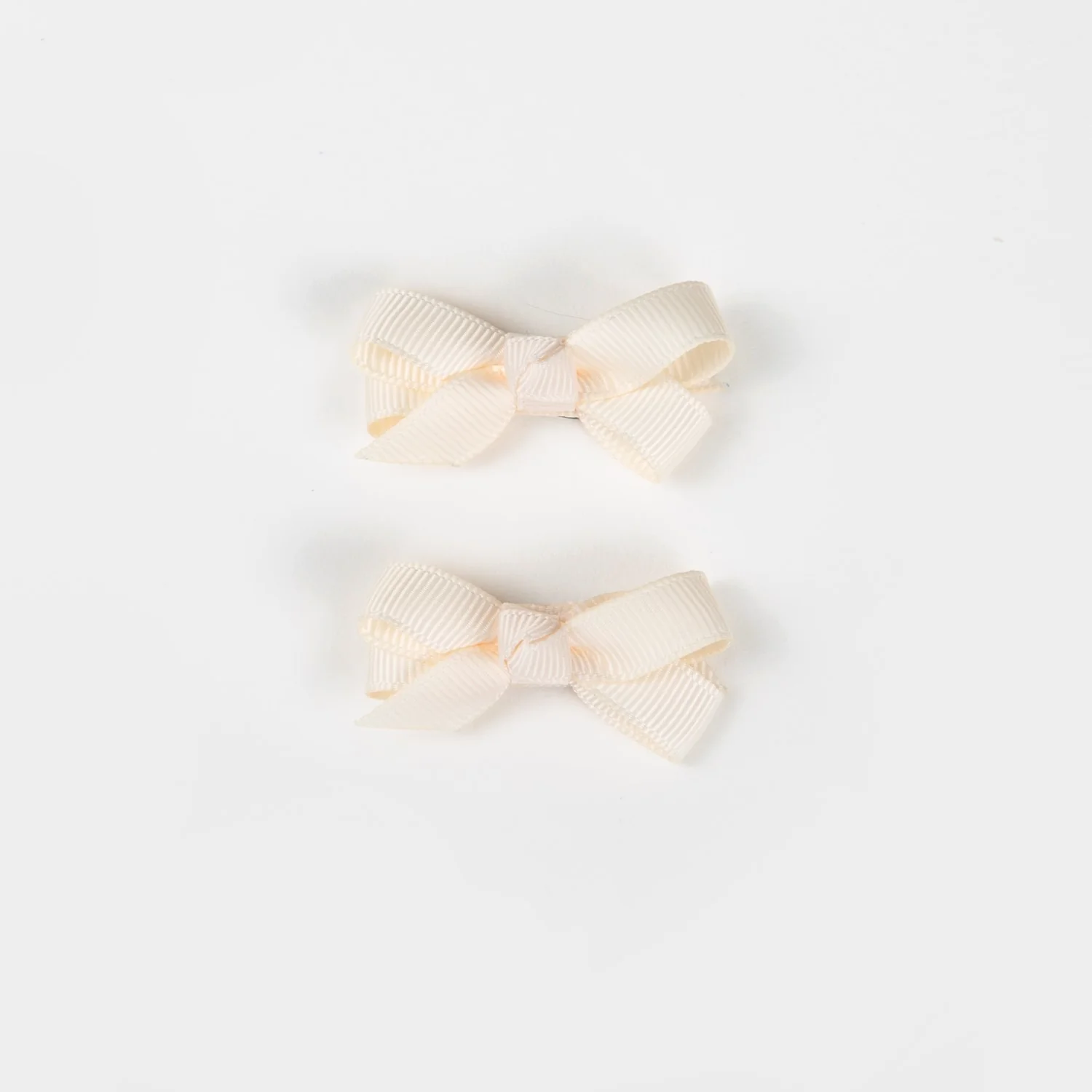 Olivia Small Bow Clips - Ivory - Image 2