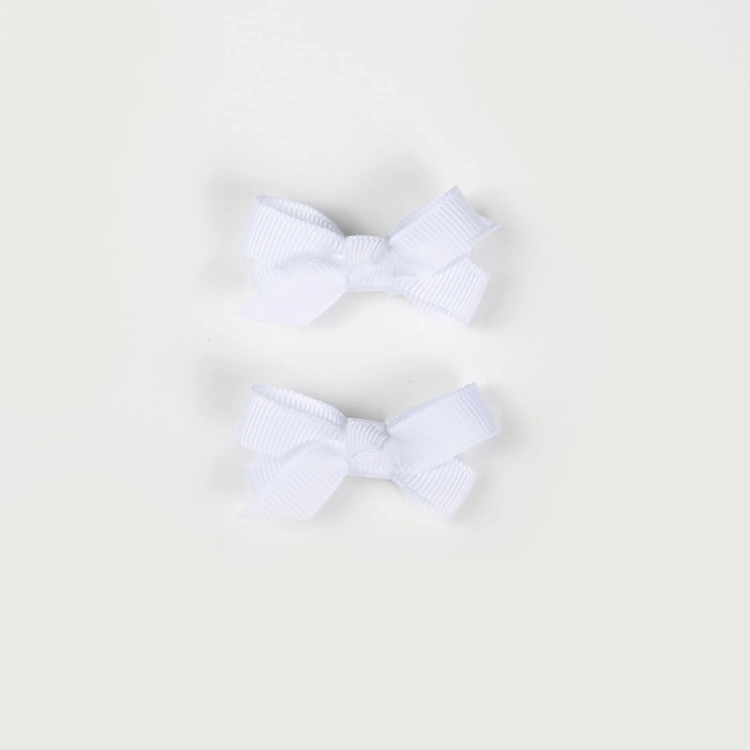 Olivia Small Bow Clips - Snow - Image 2
