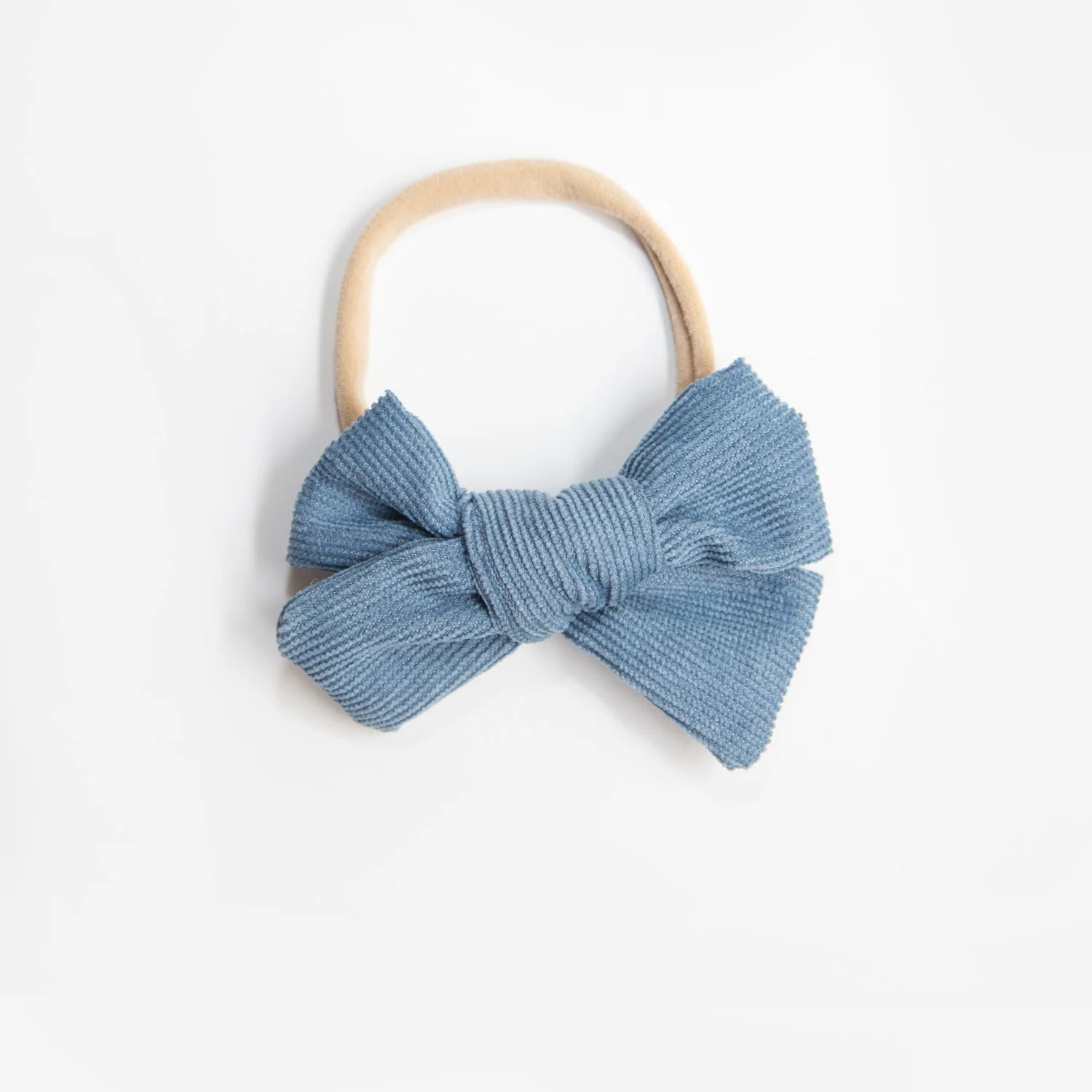 Florence Cord Bow Headband - Dusty Blue - Image 2